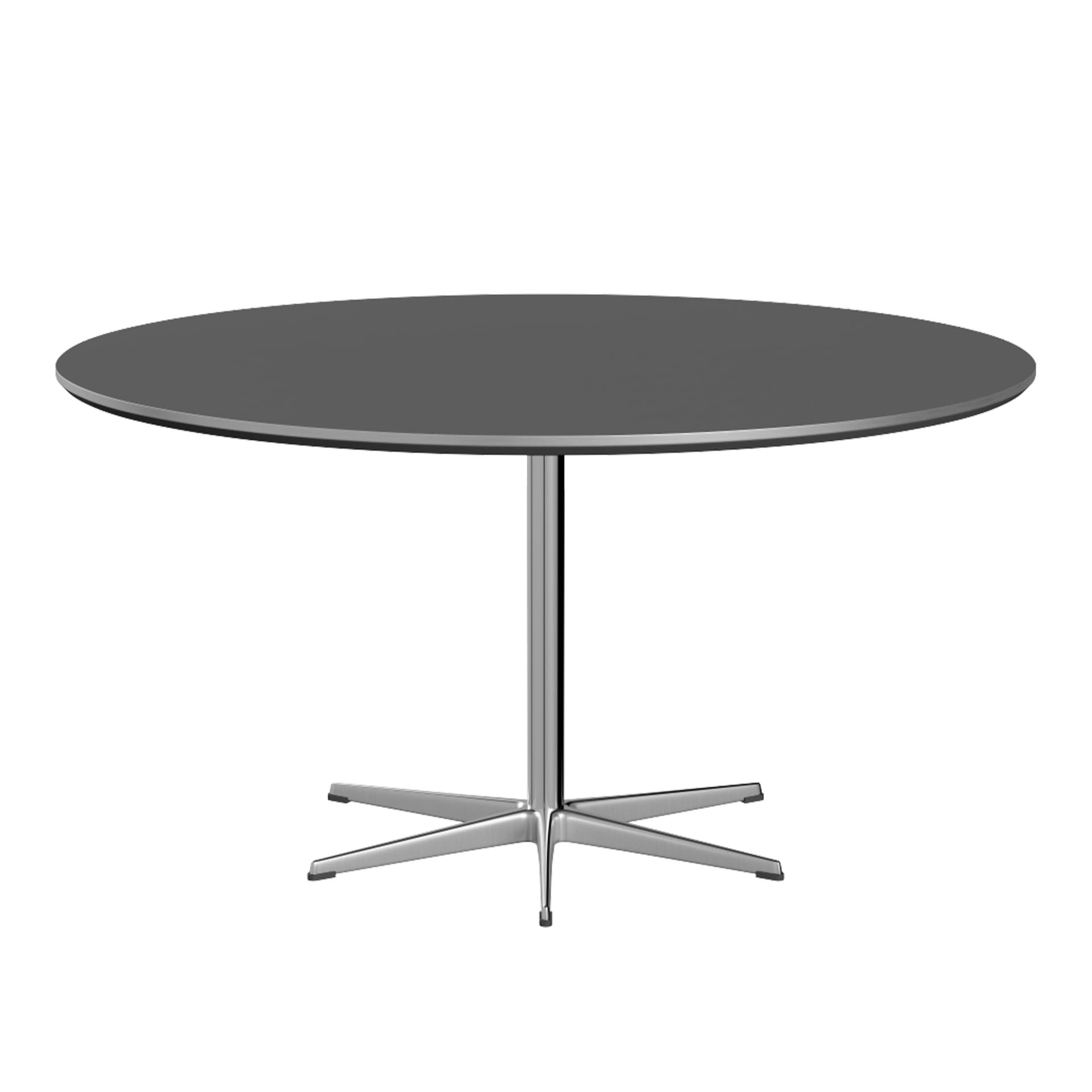 Fritz Hansen - A826 Cirkulär, Ø145 cm, Laminat, Grey Bromo, 6-grenad stjärnfot - Spisebord - Arne Jacobsen,Piet Hein - Grå - Laminat/Metall
