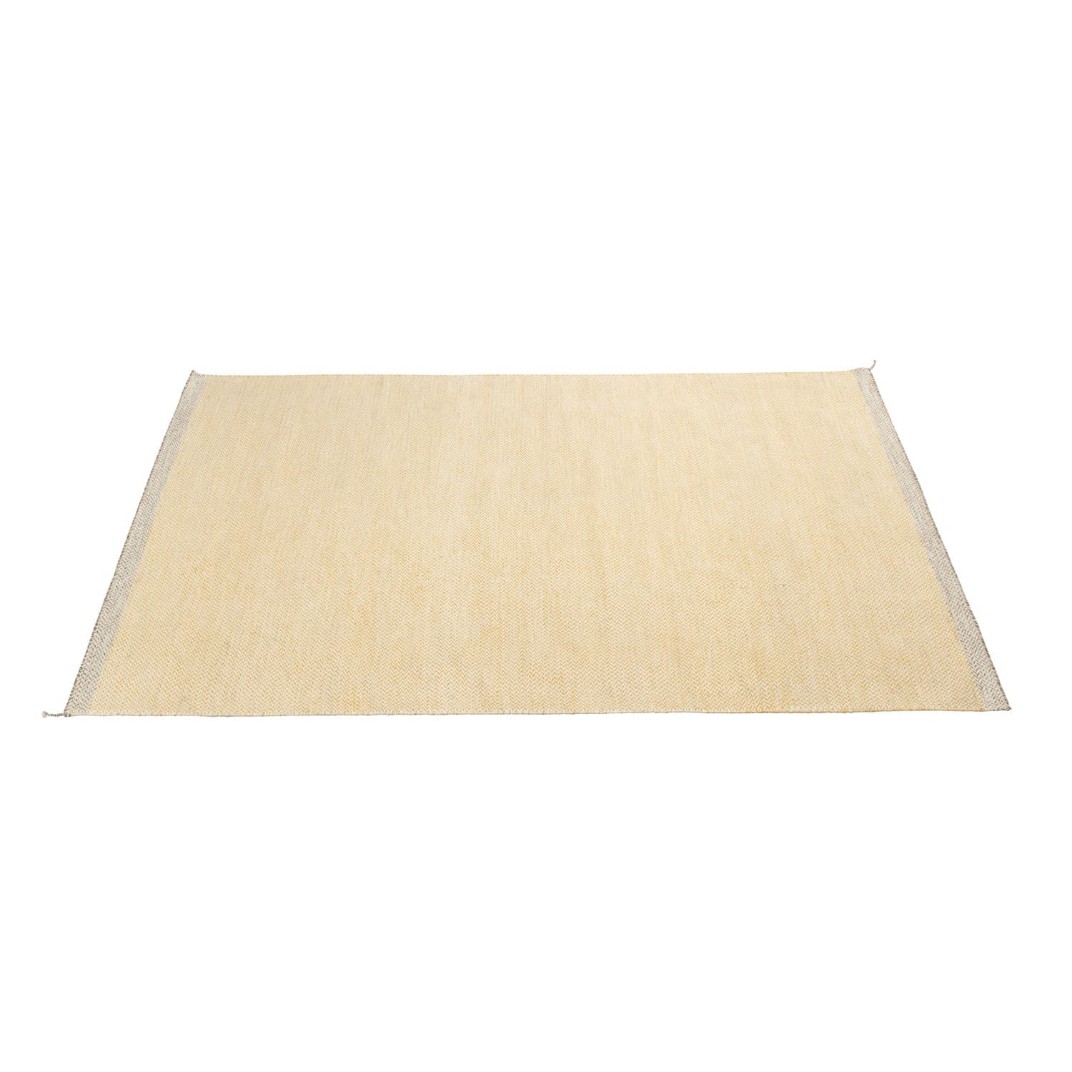 Muuto - Ply Rug Yellow 270x360 cm - Mønstrede tepper - Margrethe Odgaard - Gul - Ull