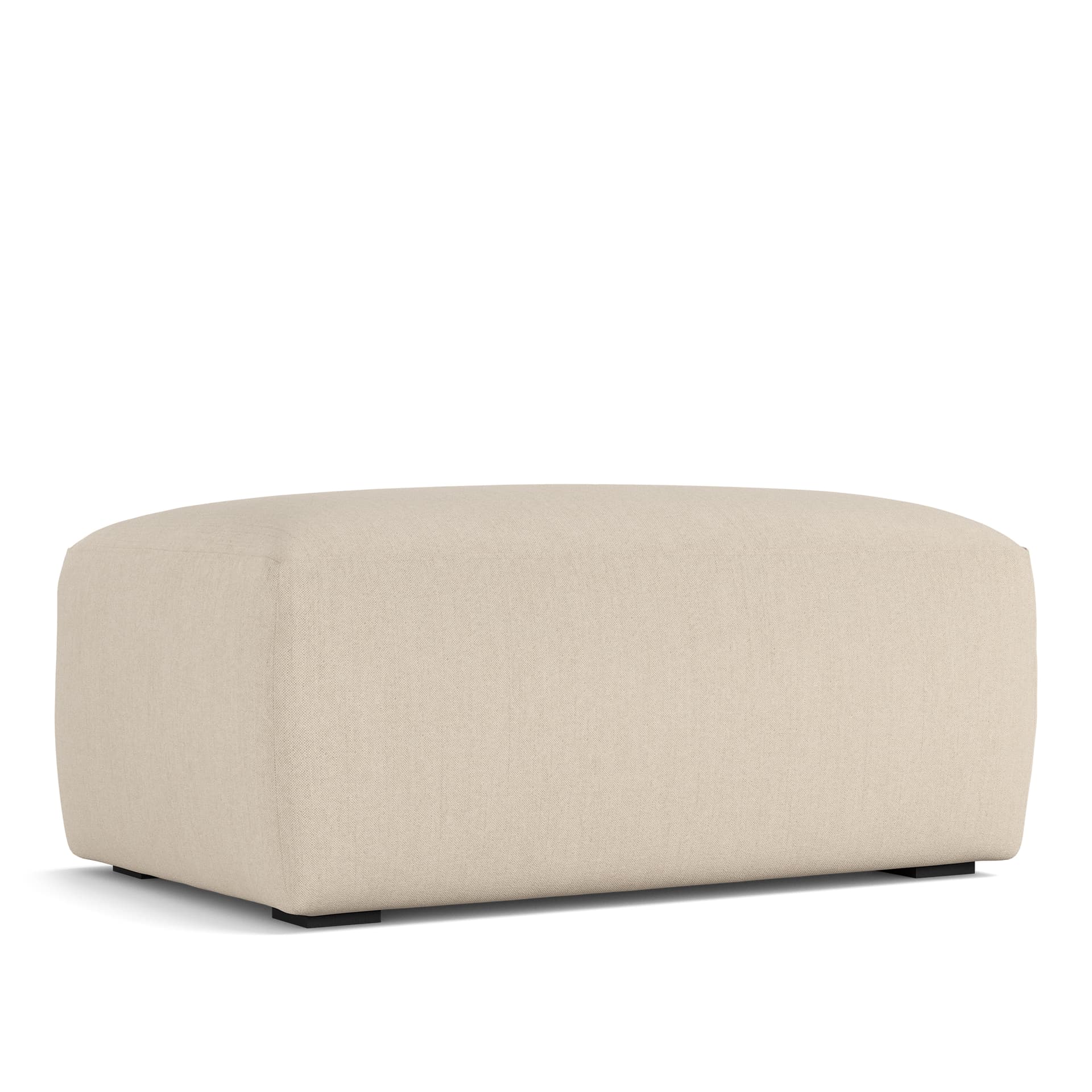 NOGA - Brick Ottoman Shadow Nature - Skamler & Taburetter - Beige - Ned/Metall/Tre/Tekstilmateriale