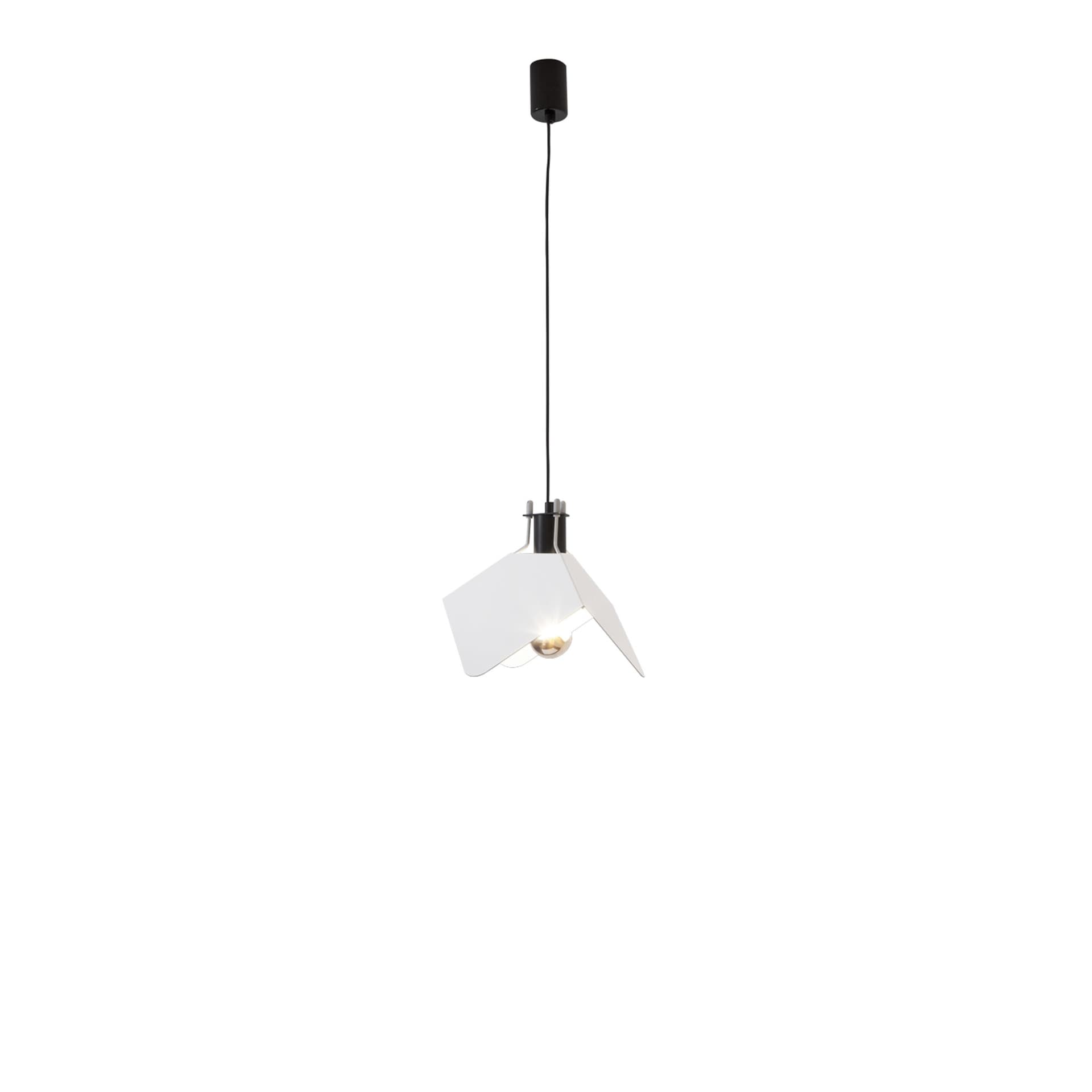 Stilnovo - Triedro Suspension - Pendellamper - Joe Colombo - Svart,Hvit