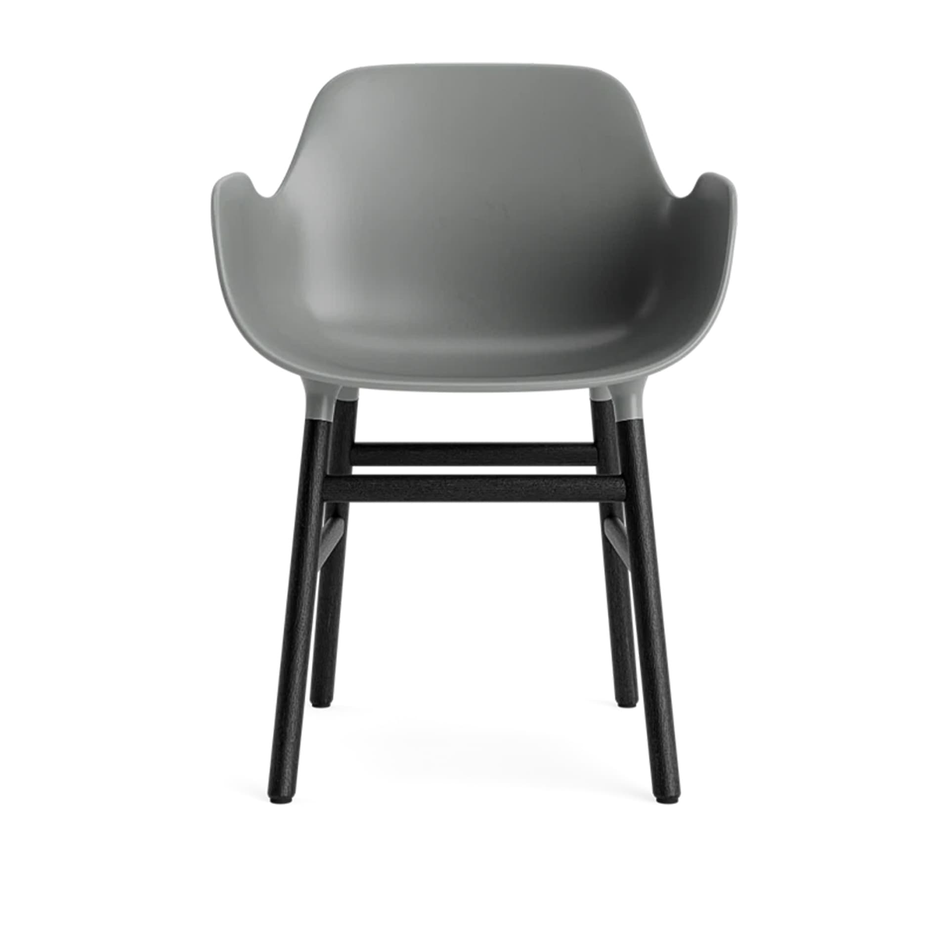Normann Copenhagen - Form Armchair Black Oak Grey - Spisestoler - Simon Legald - Grå - Tre/Plast