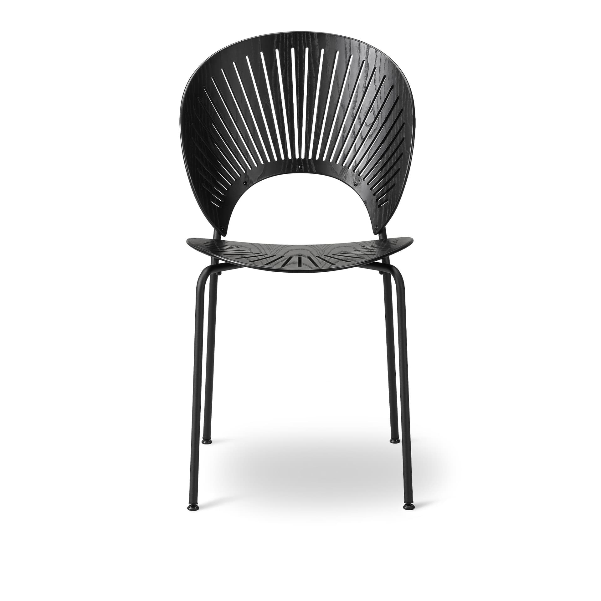 Fredericia Furniture - Trinidad Chair, Svartlackerad ask, Svart - Spisestoler - Nanna Ditzel - Svart - Metall/Tre
