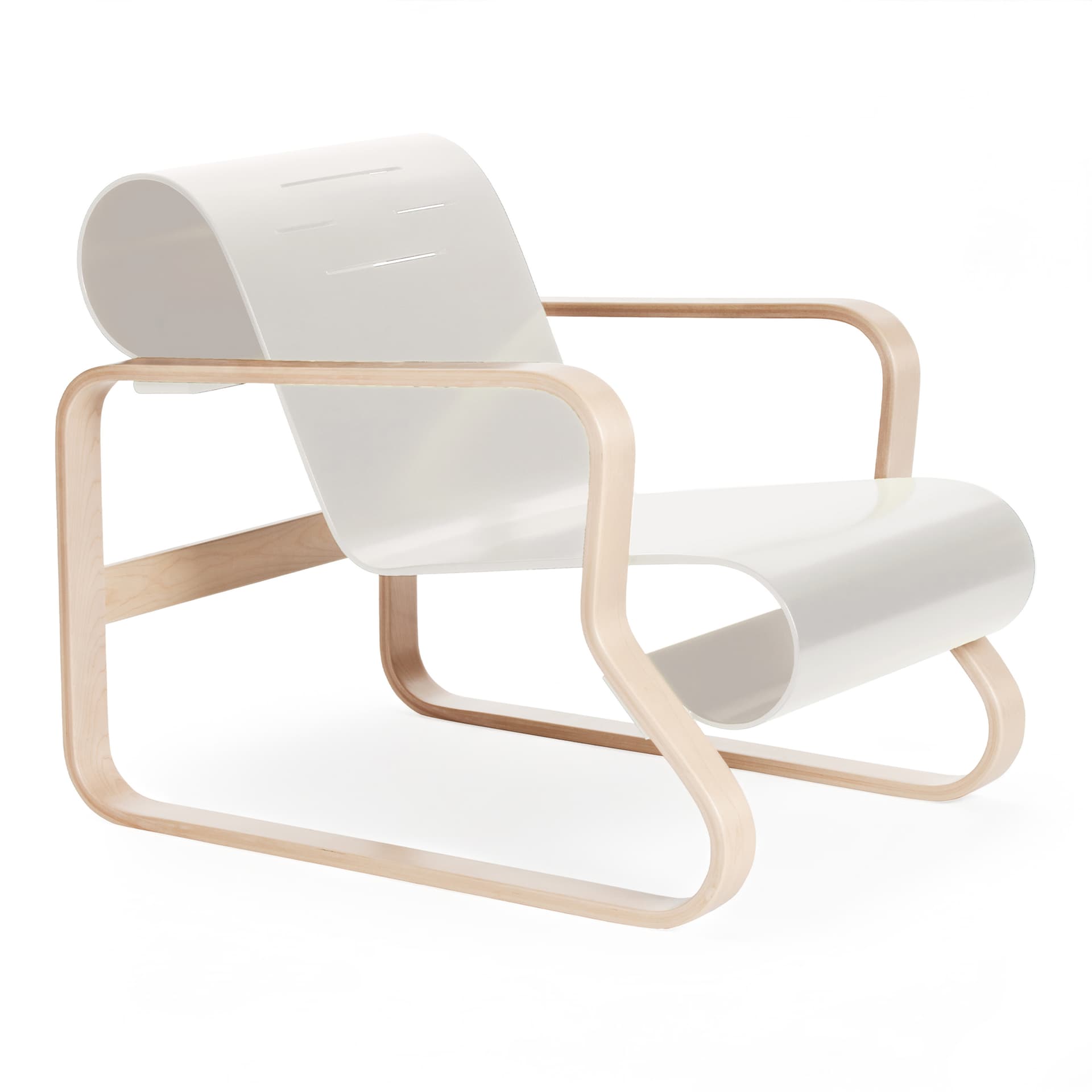 Artek - Paimio Fåtölj 41, Vit sits - Lenestoler - Alvar Aalto - Hvit - Tre