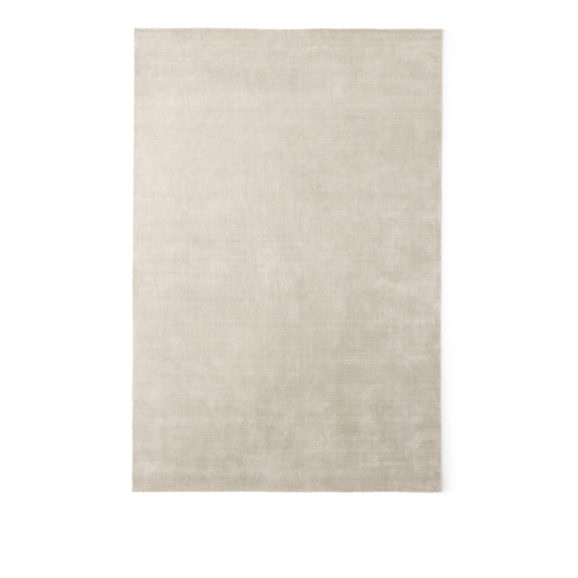 Vipp - Vipp145 wool/bamboo rug, 200x300cm, light grey - Ensfargede tepper - Grå - Naturlig materiale/Ull