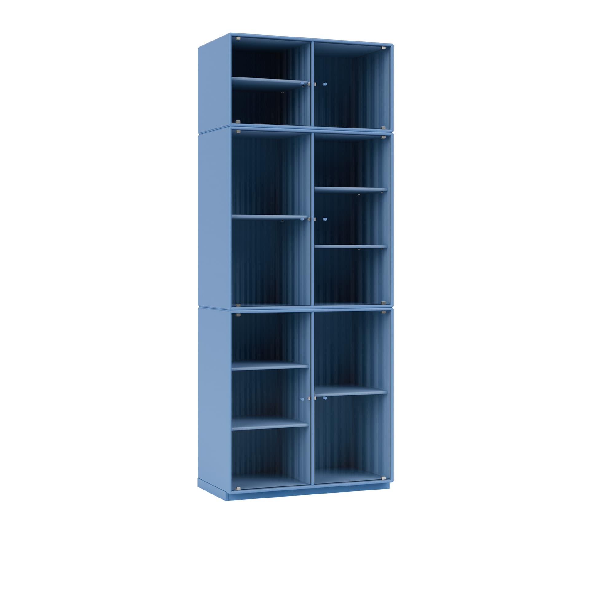 Montana - Ripple Iv – Vitrine Cabinet 154-Azure 06 Plinth 3 cm - Vitrineskap - Peter J. Lassen - Blå - Tre