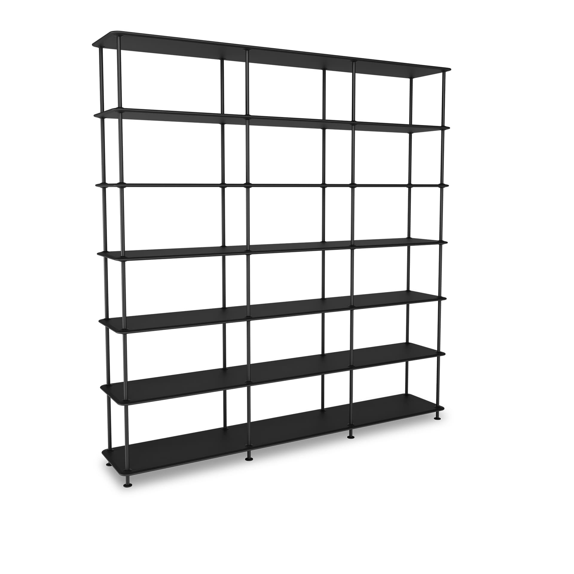 Montana - Montana Free 666000 207-Blackstructure 05-Black - Hyller & Hyllesystem - Jakob Wagner - Svart - Metall/Tre