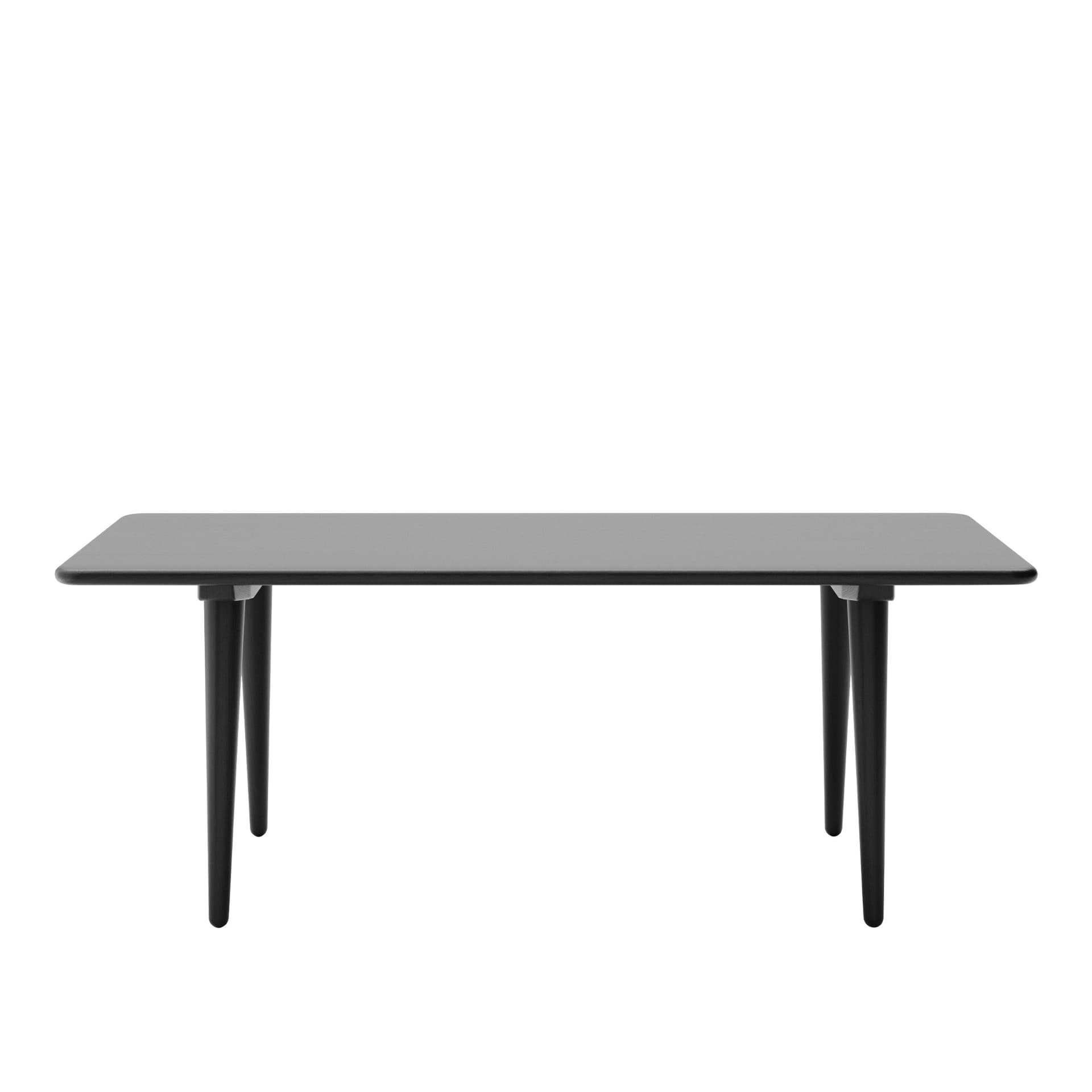Carl Hansen - CH011, Svartlackad Ek, Höjd 48 cm - Sofabord - Hans J. Wegner - Svart - Tre