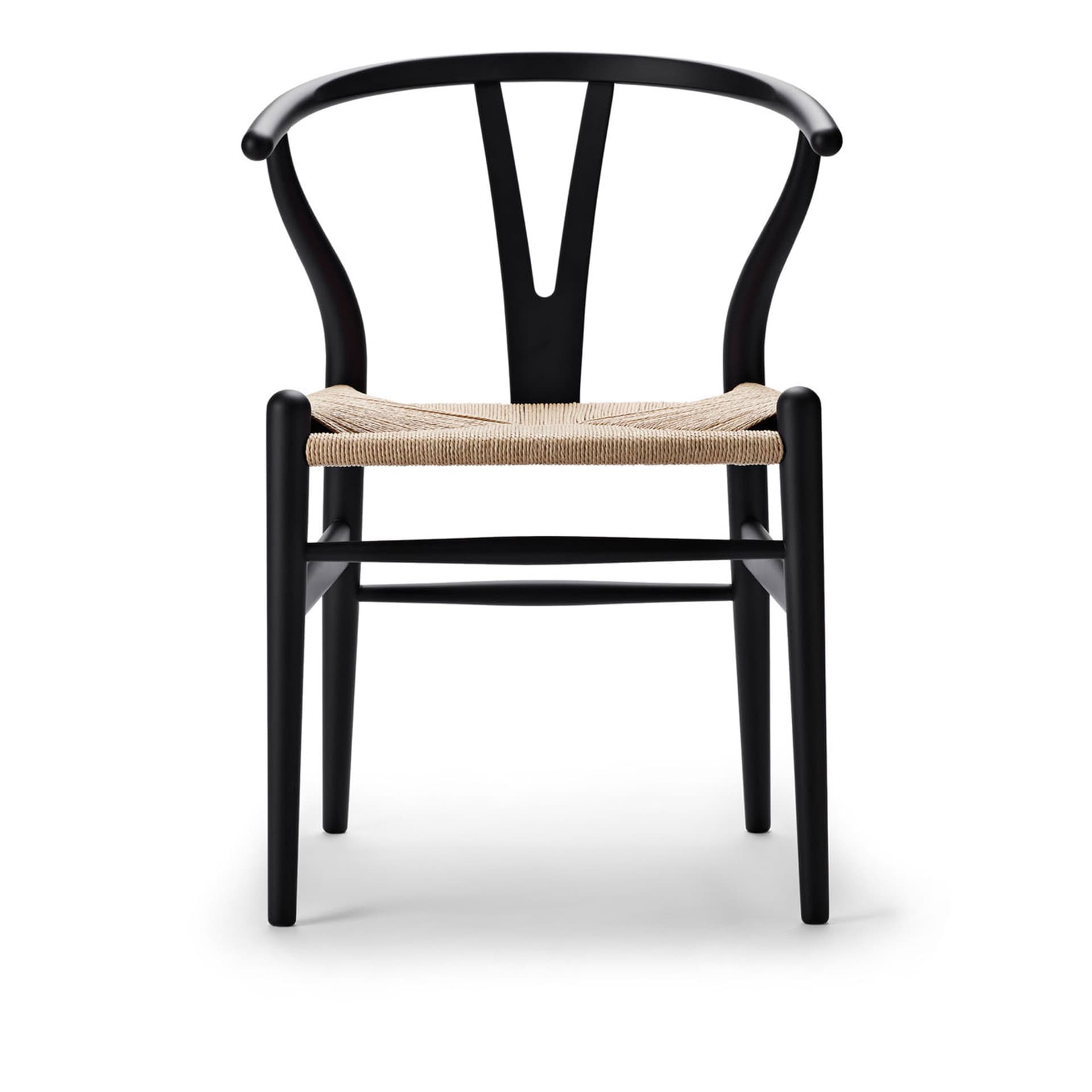 Carl Hansen - CH24 Y-stolen Bok Matt Svart - Spisestoler - Hans J. Wegner - Svart