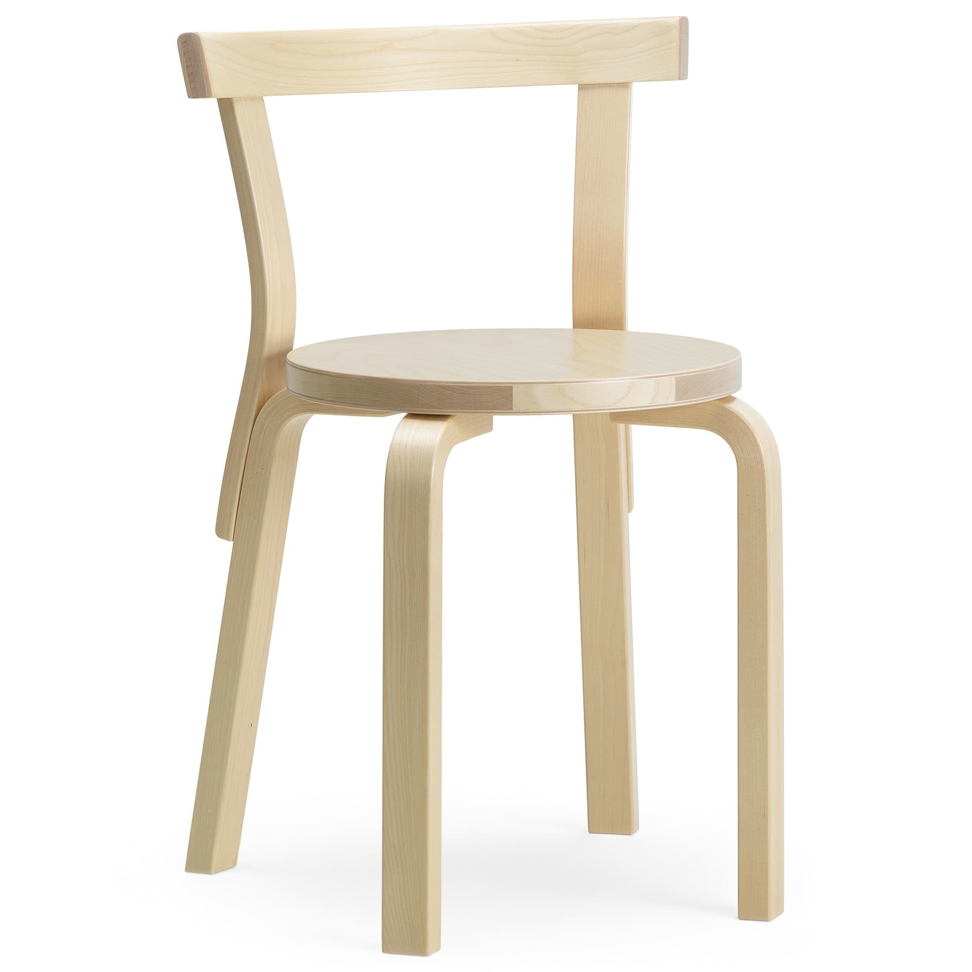 Artek - Stol 68, Björkfanér - Spisestoler - Alvar Aalto - Tre farget - Tre
