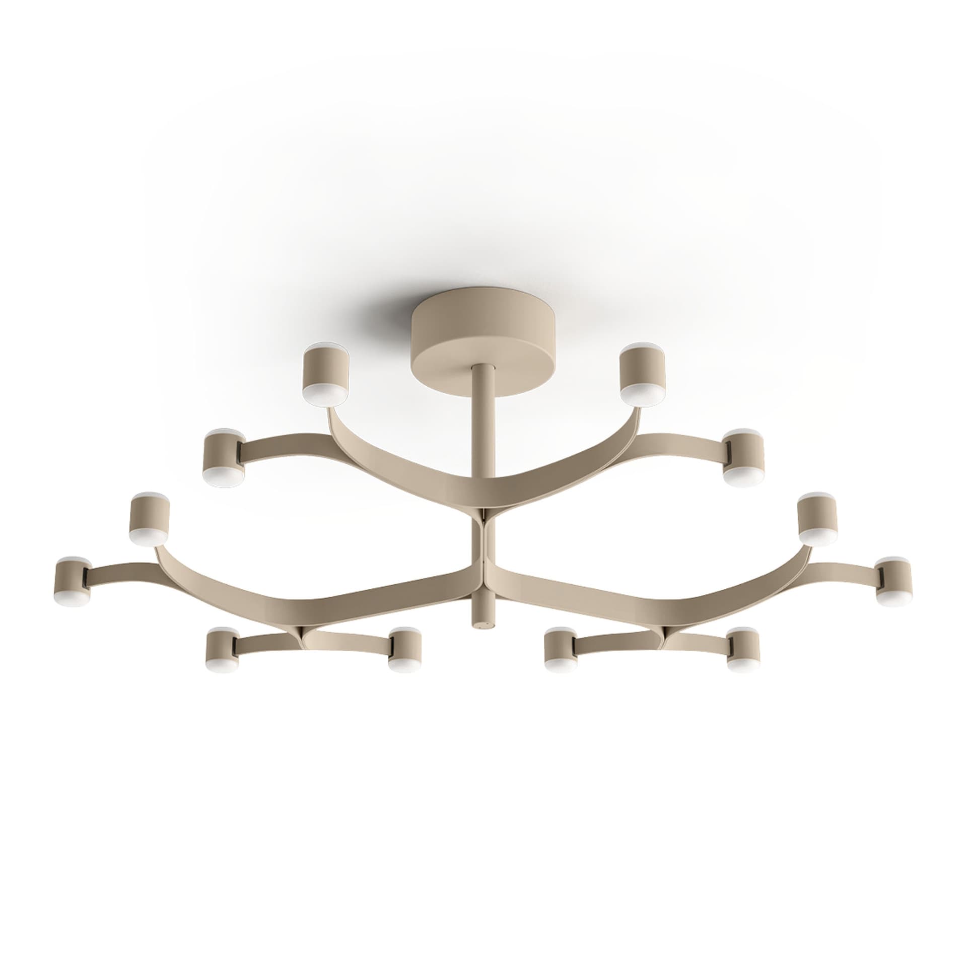 Stilnovo - Fronda 12 Phase-Cut plafond textured mushroom - Plafonder - Pio & Tito Toso - Beige