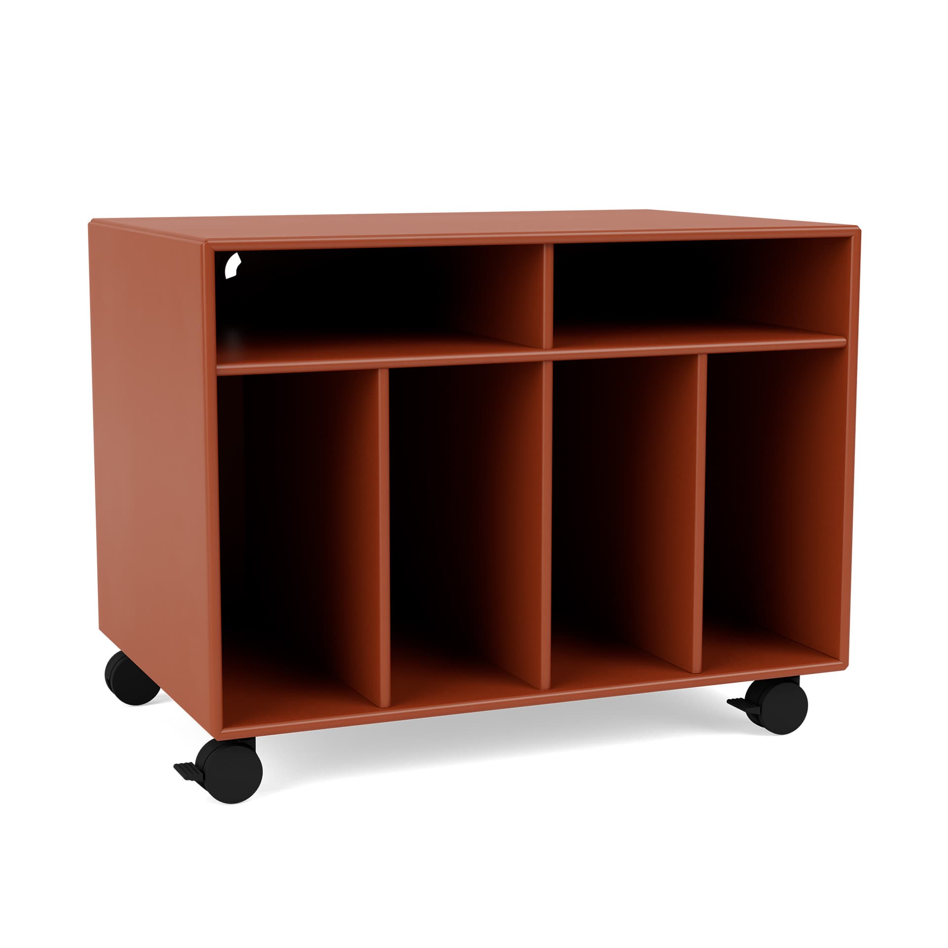 Montana - SPIN I Vinyl Storage, 05-CastorsCR70Black, 162 Hokkaido - TV-benker - Peter J. Lassen - Rød