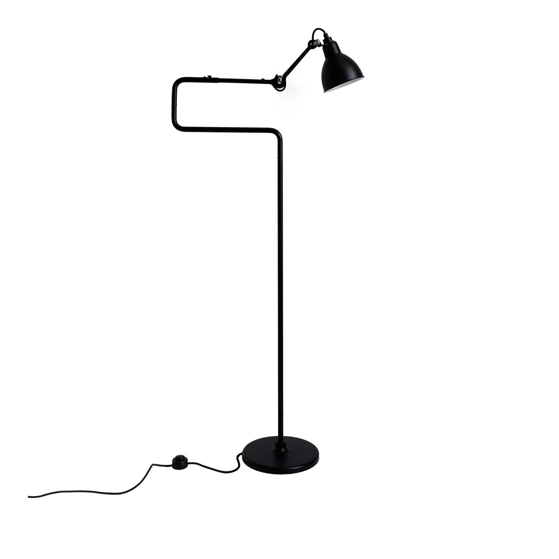 Lampe Gras - 411 Gulvlampe Svart