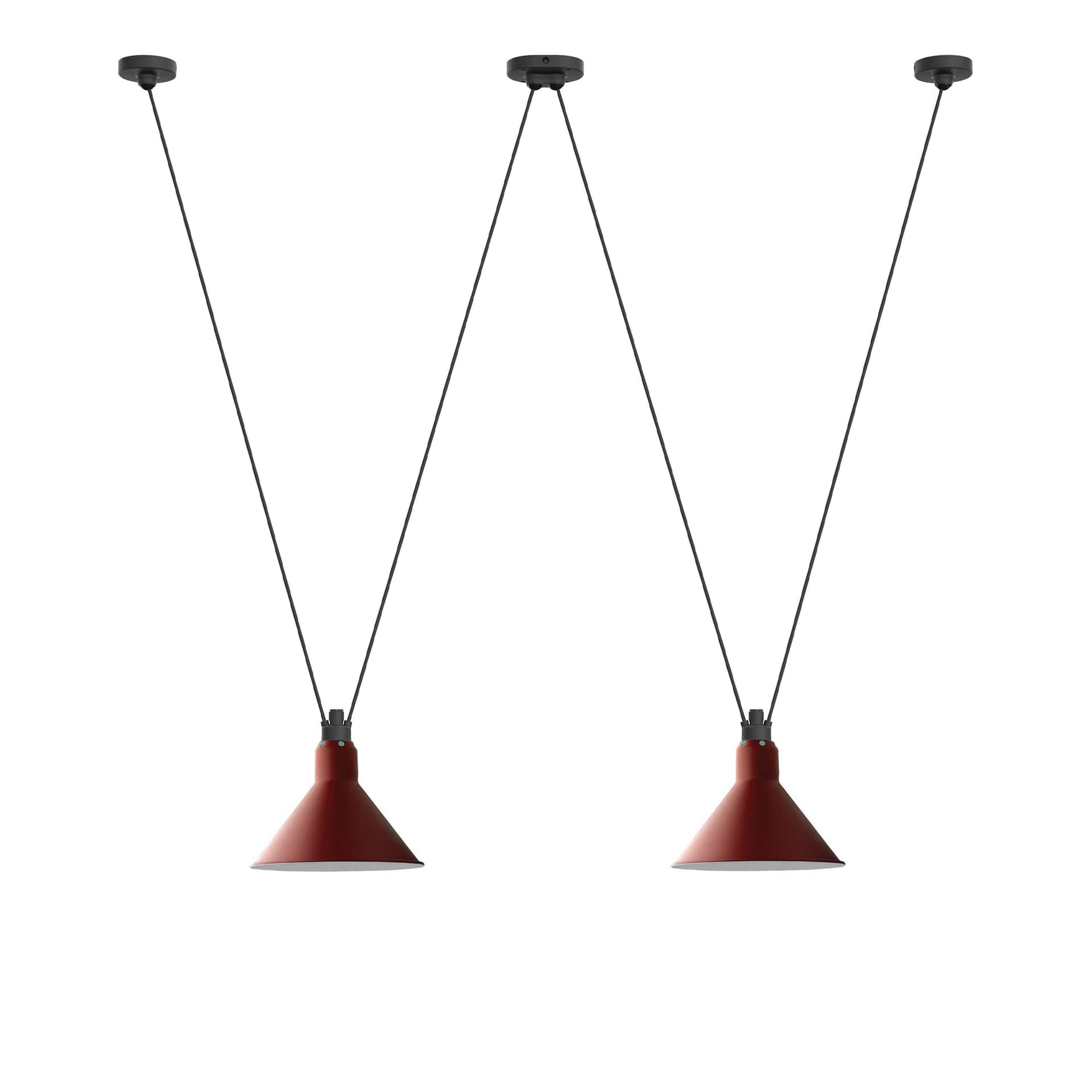 DCWéditions - Les Acrobates De Gras 324 L Conic Red - Pendellamper - Bernard-Albin Gras - Rød