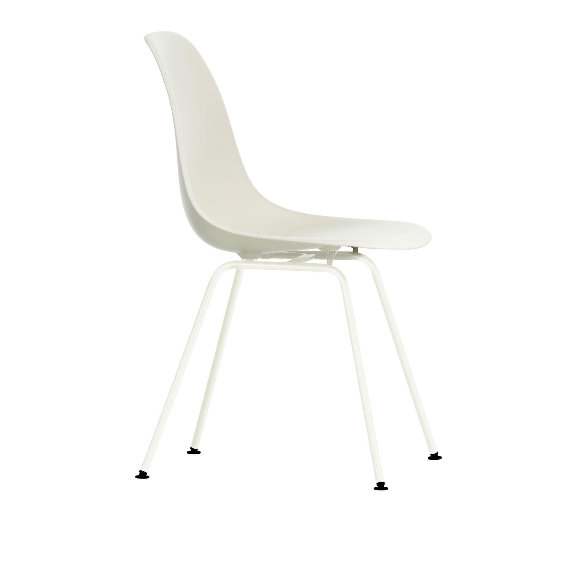 Vitra - Eames Plastic Chair DSX - 11 Pebble - White Base - Spisestoler - Charles & Ray Eames - Hvit - Metall/Plast