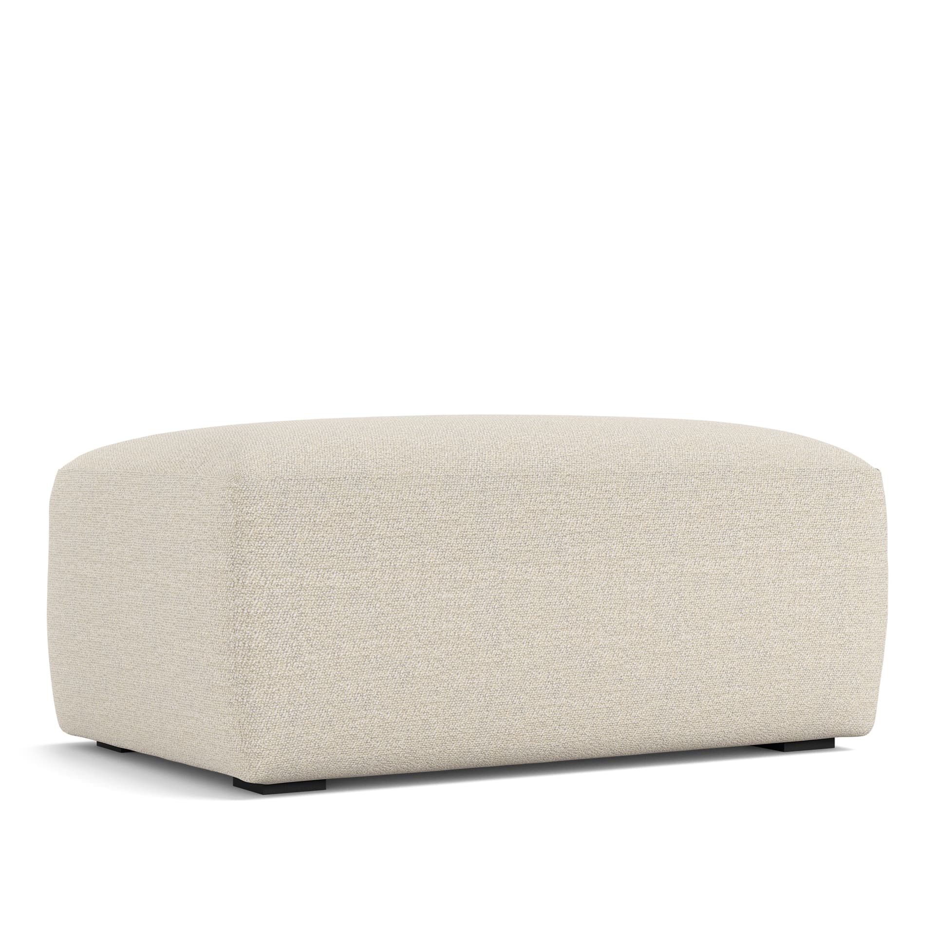 NOGA - Brick Ottoman Lario 38 - Skamler & Taburetter - Beige - Ned/Metall/Tre/Tekstilmateriale