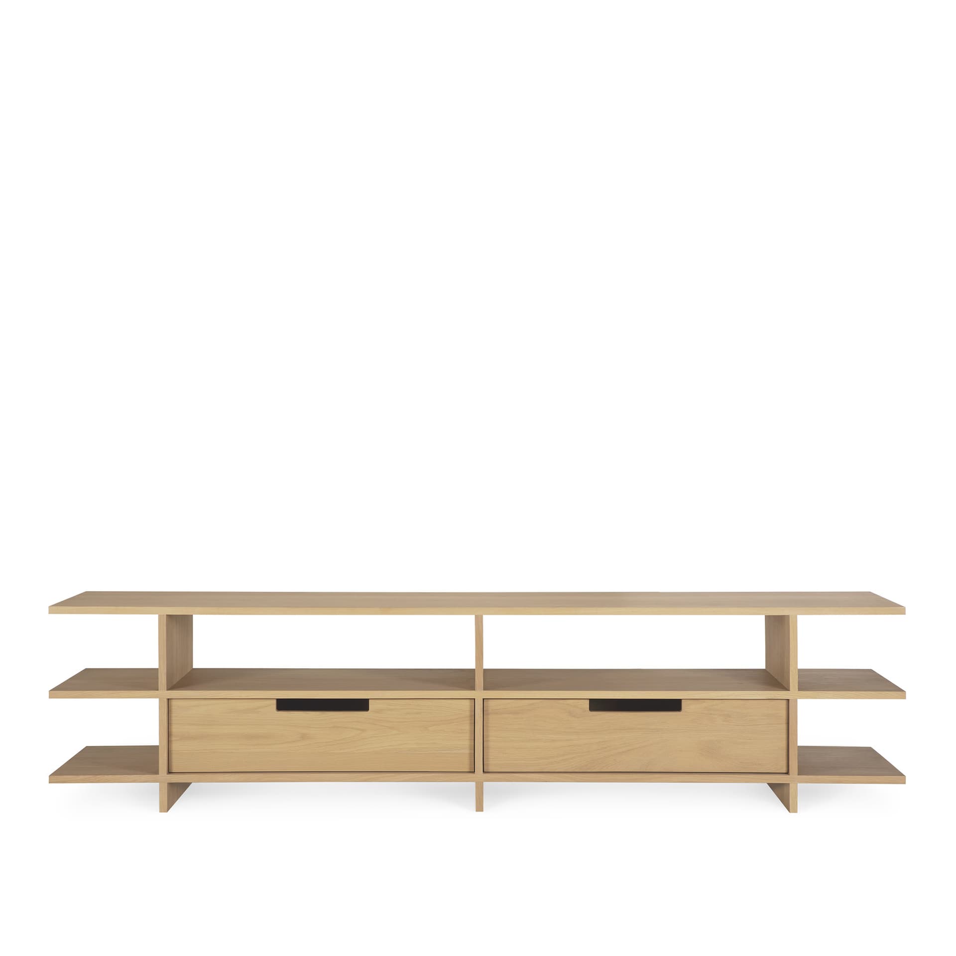 Ethnicraft - Kabuki TV cupboard - oak - 2 drawers - TV-benker - Reynaldo Zapp - Tre farget - Tre