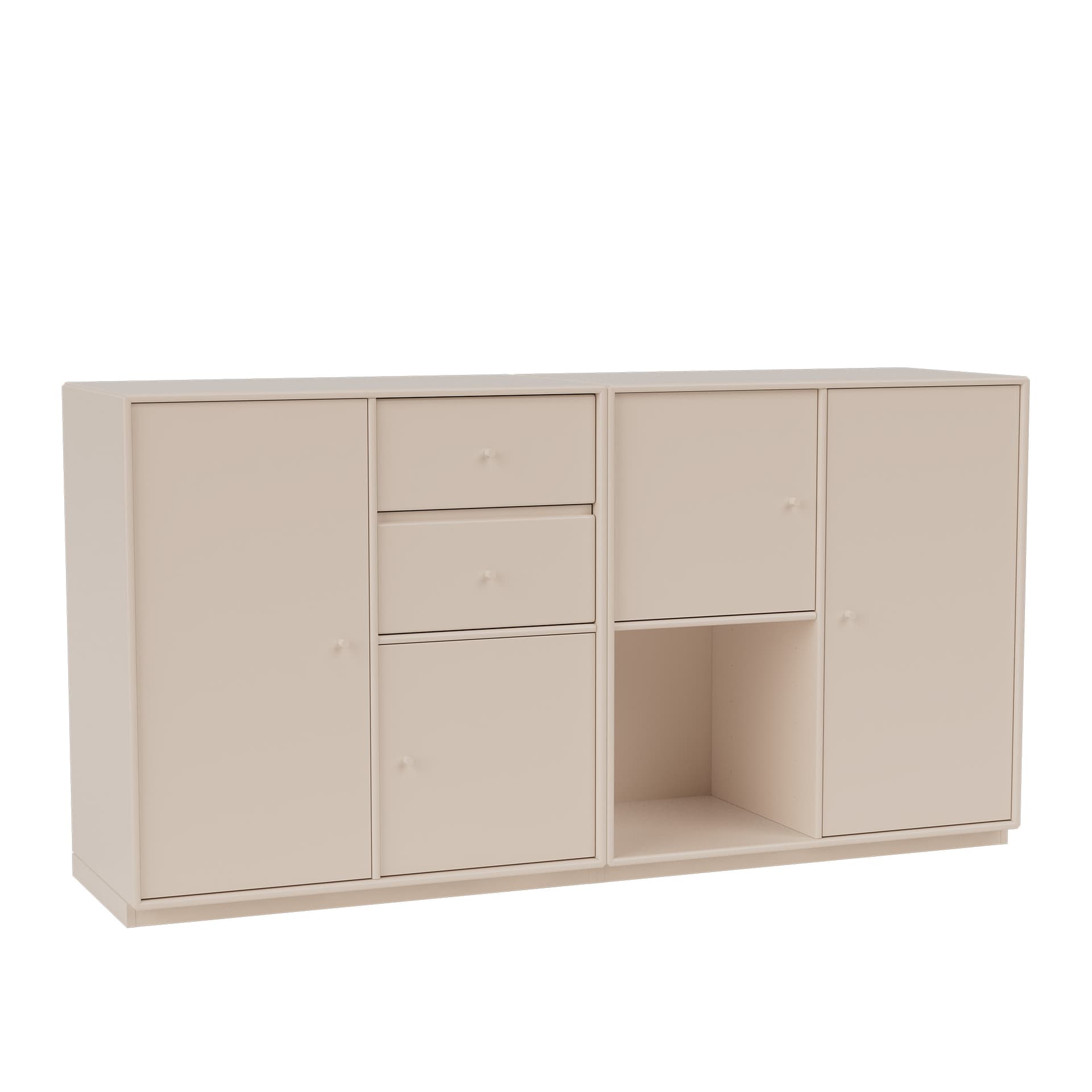 Montana - Couple Sideboard 168-Clay 06 Plinth 3 cm - Sideboards - Peter J. Lassen - Beige - Tre