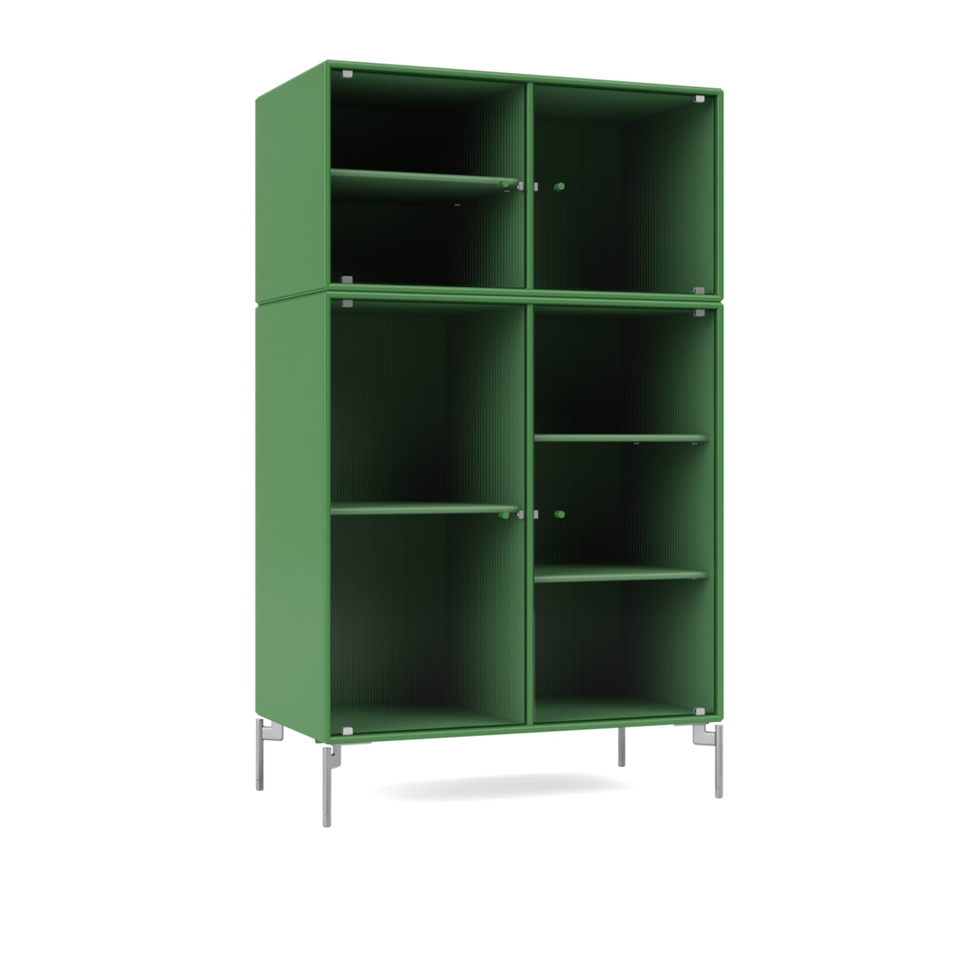 Montana - Ripple III – Vitrine Cabinet 152-Parsley Matt Chrome - Vitrineskap - Peter J. Lassen - Grønn - Tre
