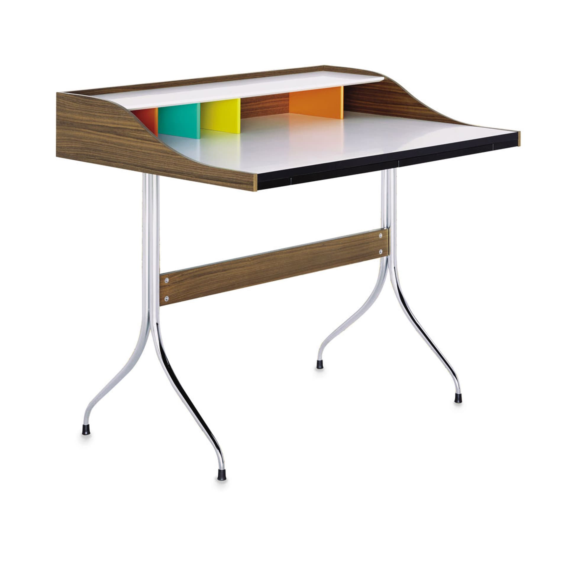 Vitra - Nelson Home Desk - Skrivebord - George Nelson - Tre farget - Metall/Tre/Syntetisk materiale