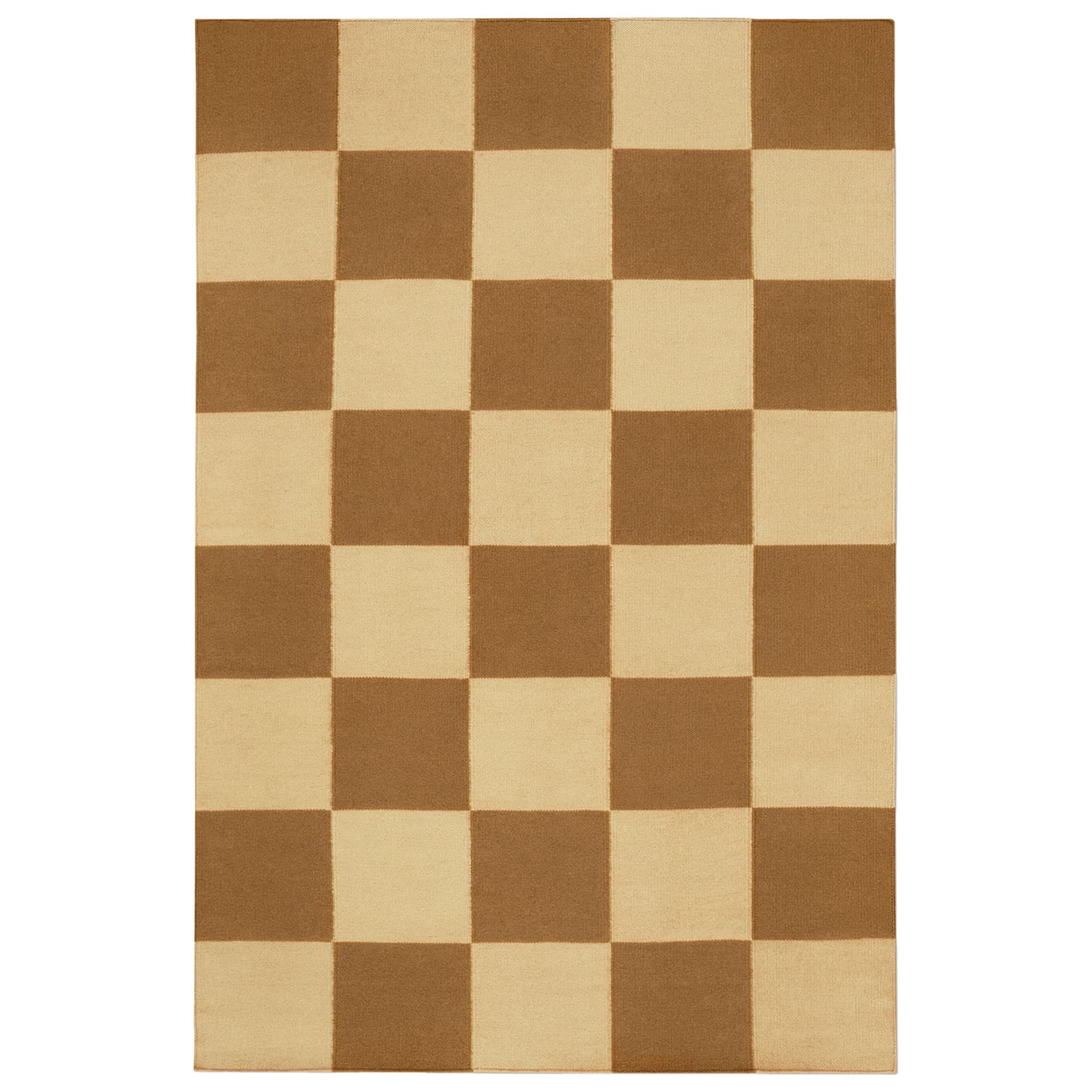 Nordic Knots - Square Leo/Yellow 170x240 cm - Mønstrede tepper - Gul - Ull
