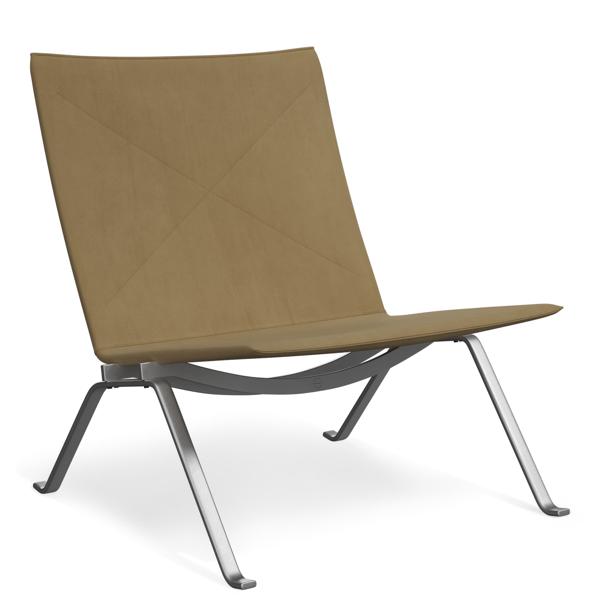 Fritz Hansen - PK22 Chair Haze Leather Beige - Lenestoler - Poul Kjærholm - Beige - Tre