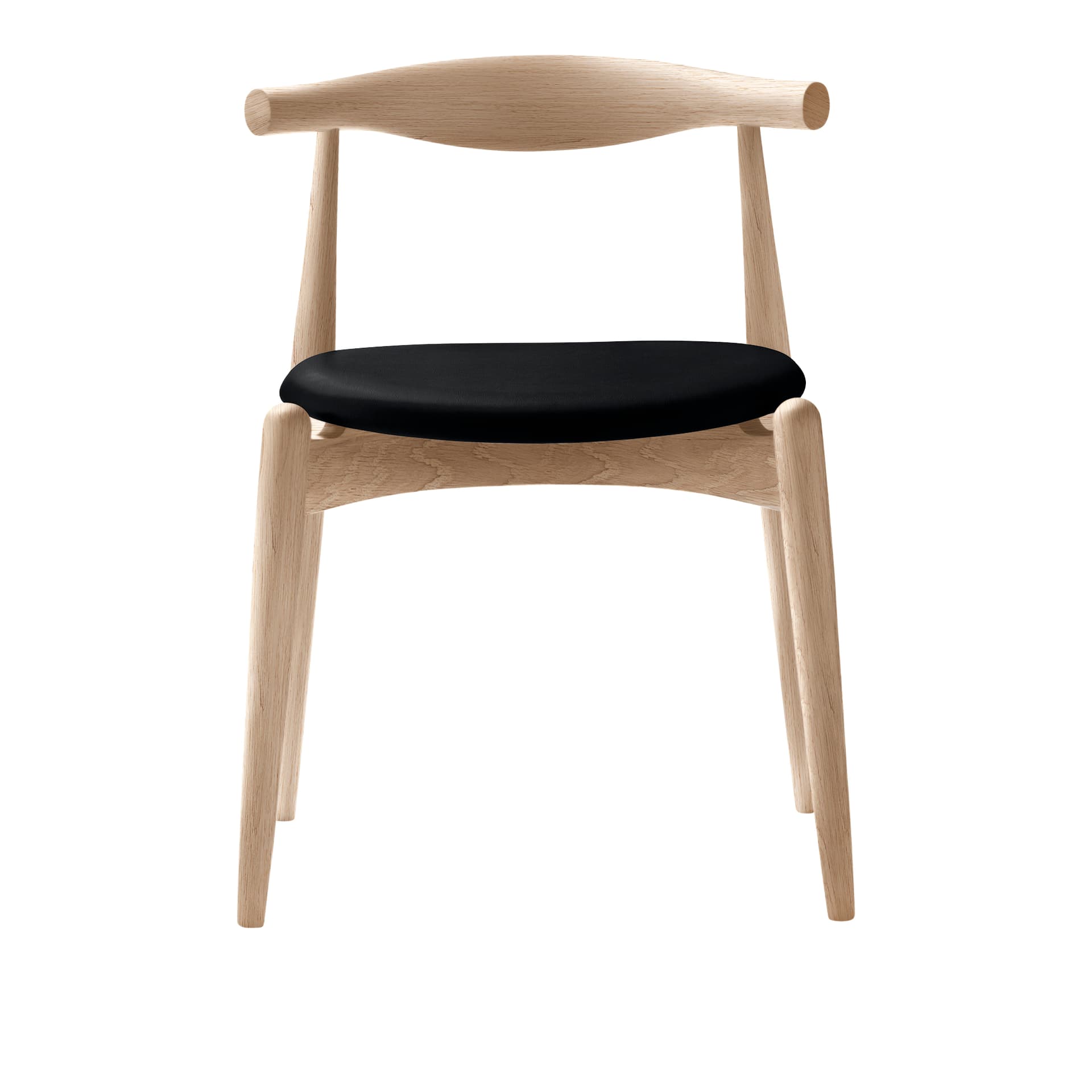 Carl Hansen - CH20, Vitoljad Ek, Lädergrupp C Sif - 98 - Spisestoler - Hans J. Wegner - Tre farget - Tre