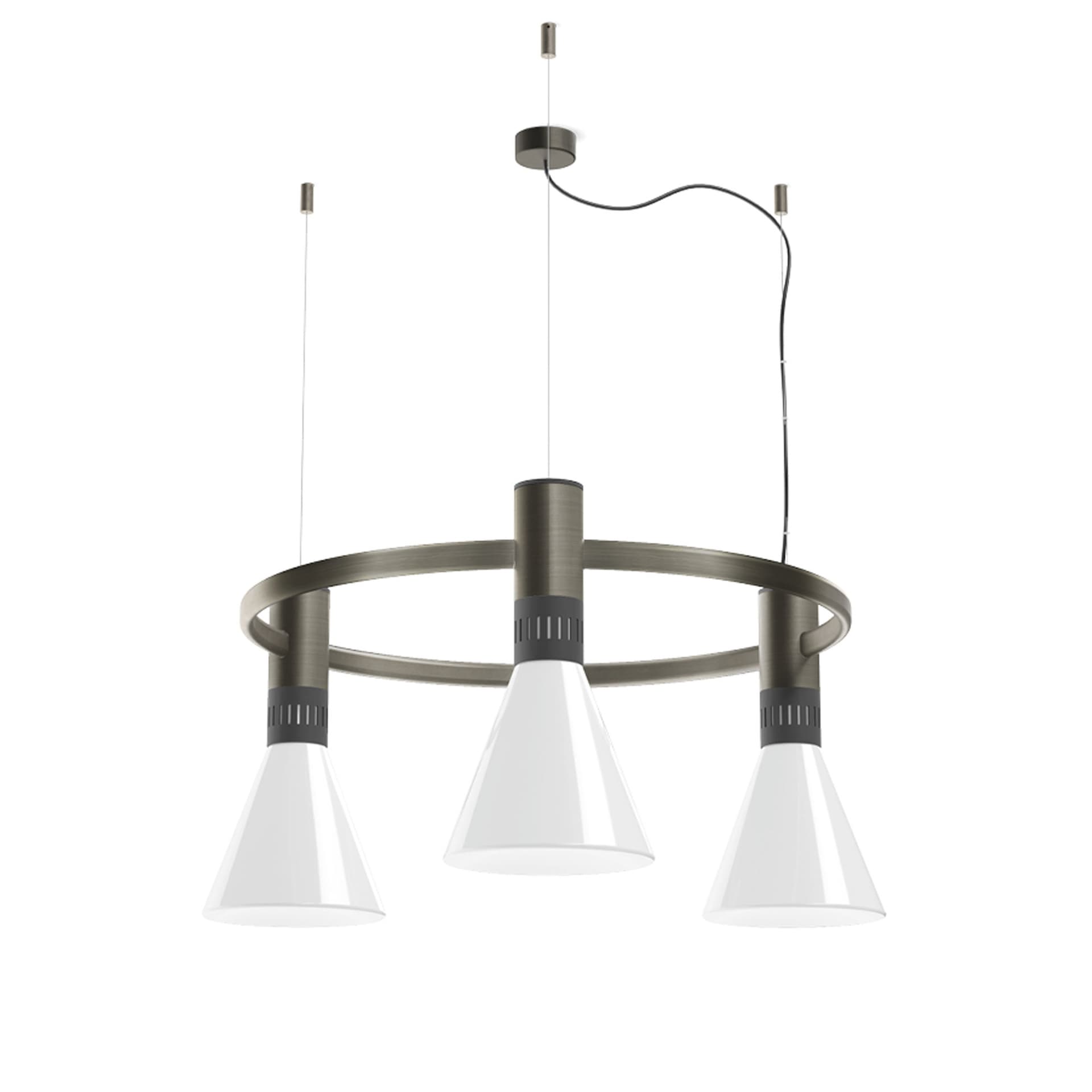 Stilnovo - Cono 3 Phase-Cut pendellampe satin black nickel - Pendellamper - Stilnovo - Svart