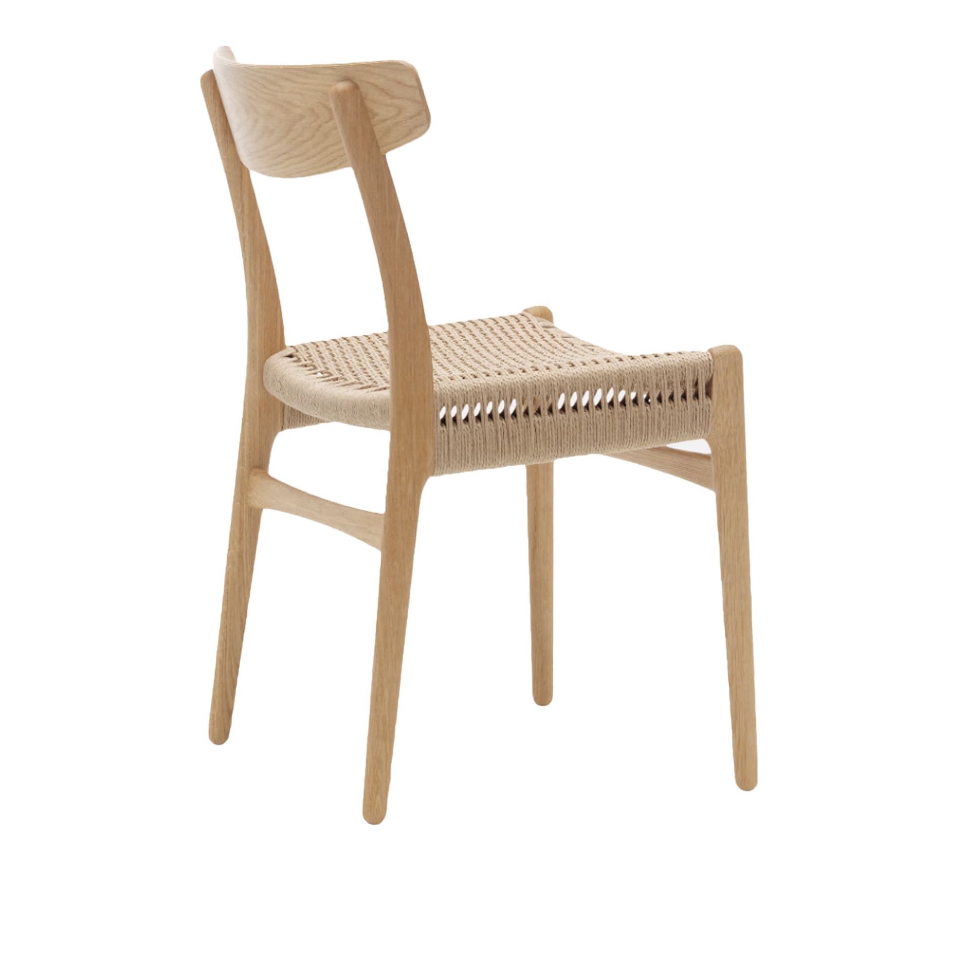 Carl Hansen - CH23, Klarlackad Ek, Naturflätat papperssnöre - Spisestoler - Hans J. Wegner - Tre farget - Tre