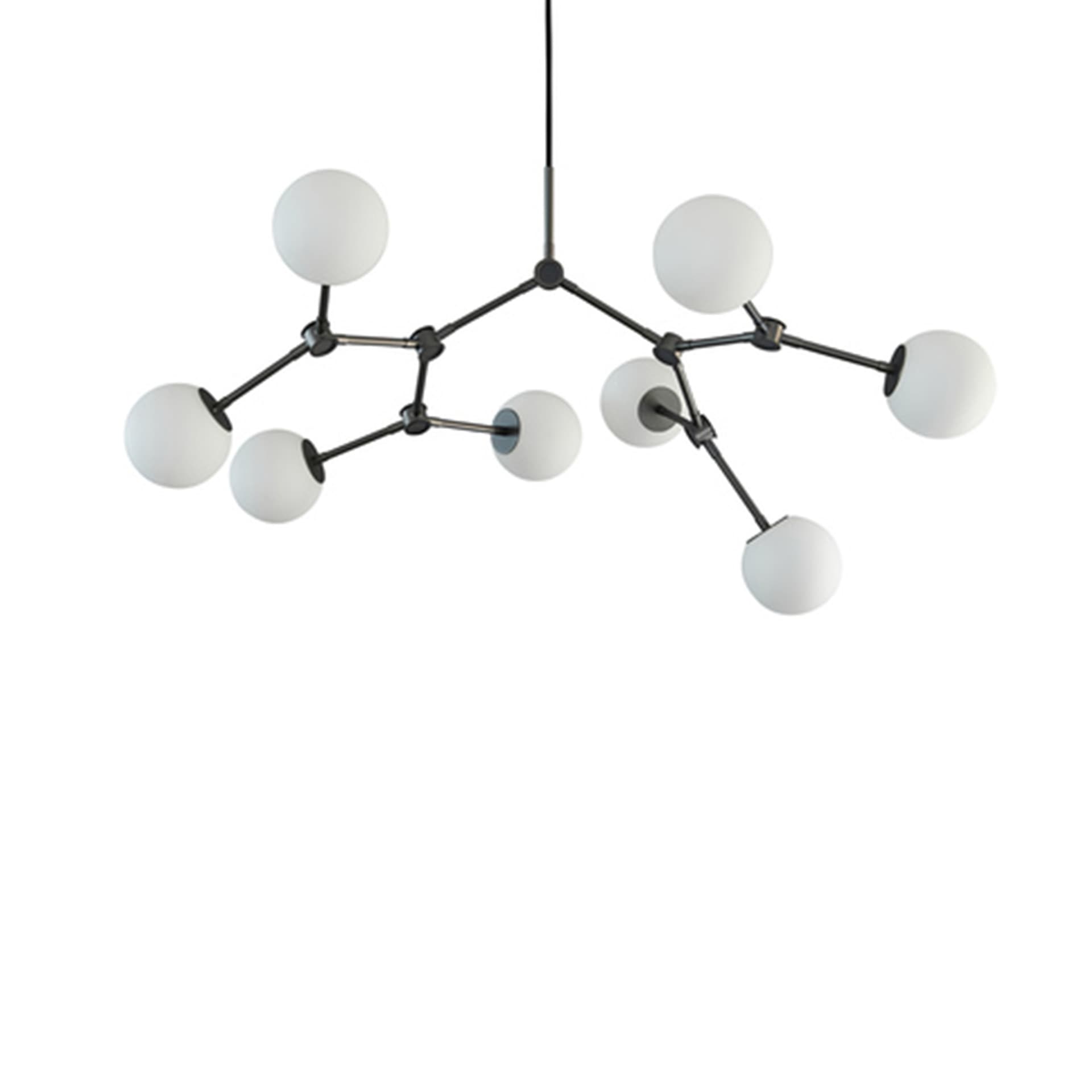 101 Copenhagen - Drop Chandelier Bulp Mini Grey - Lysekroner - Kristian Sofus Hansen,Tommy Hyldahl - Grå