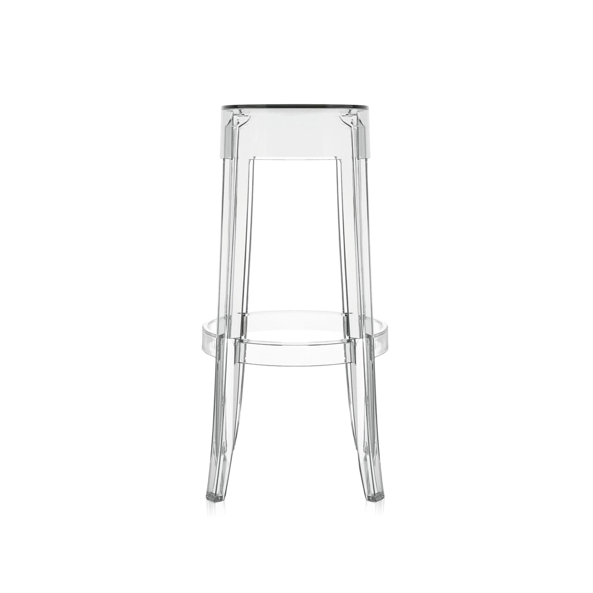 Kartell - Charles Ghost Stool 4899 Crystal H: 75 cm - Barstoler & barkrakker - Philippe Starck - Gjennomsiktig - Plast