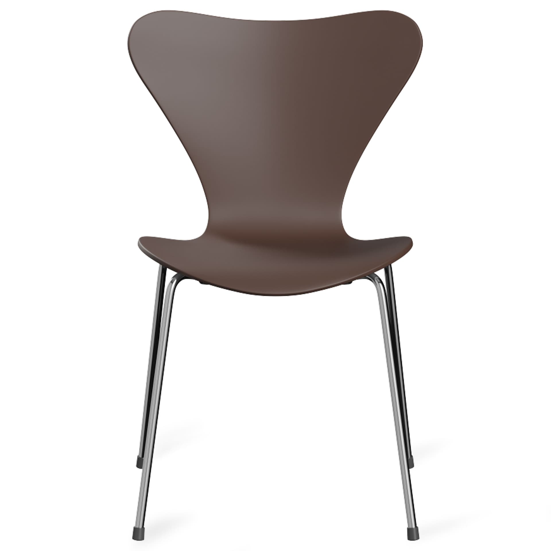 Fritz Hansen - Sjuan 3107 stol Panton 100 brown - Spisestoler - Arne Jacobsen - Brun - Tre