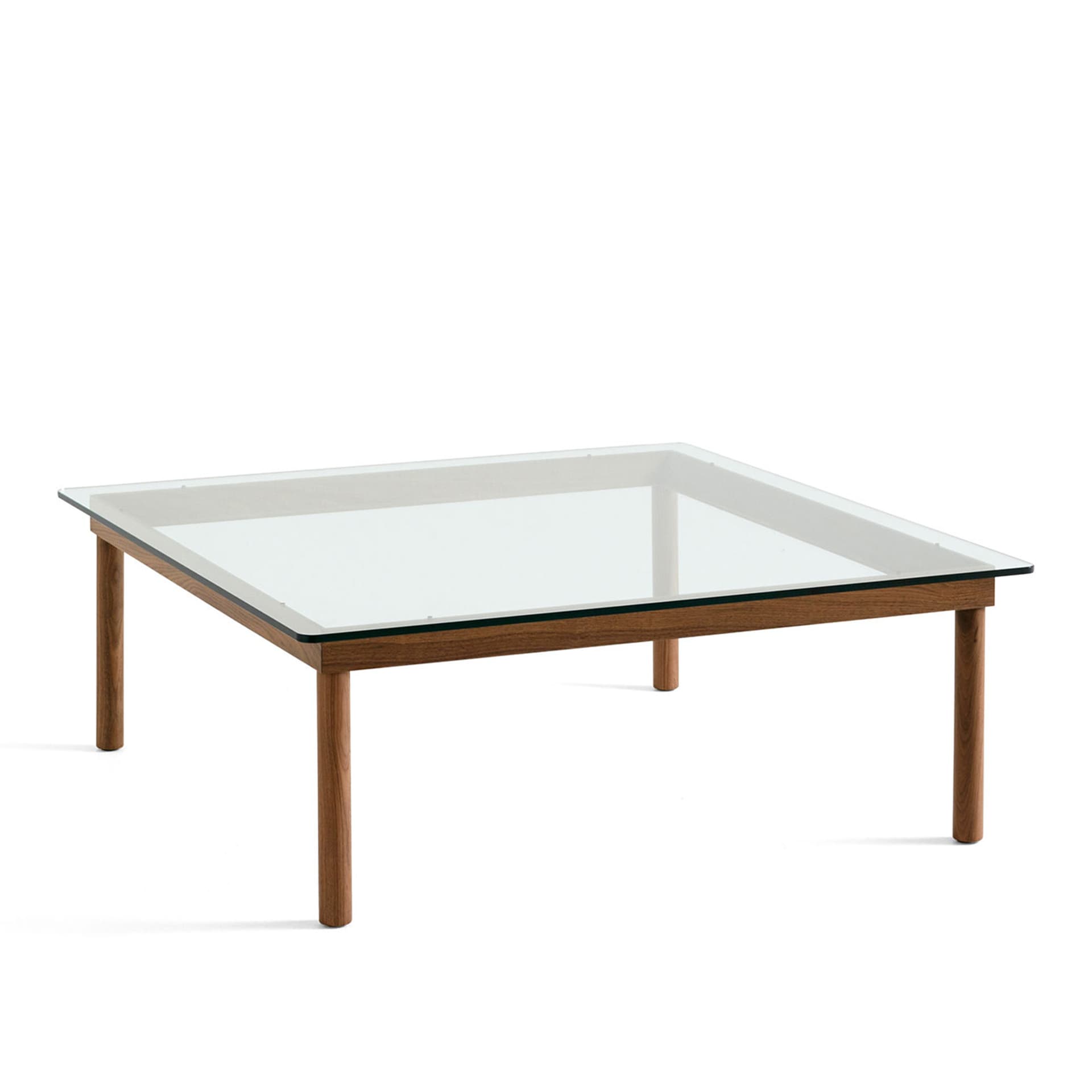 HAY - Kofi Wb Lacquered Walnut, 100 X 100 - Sofabord - Martin Solem - Tre farget - Glass/Tre