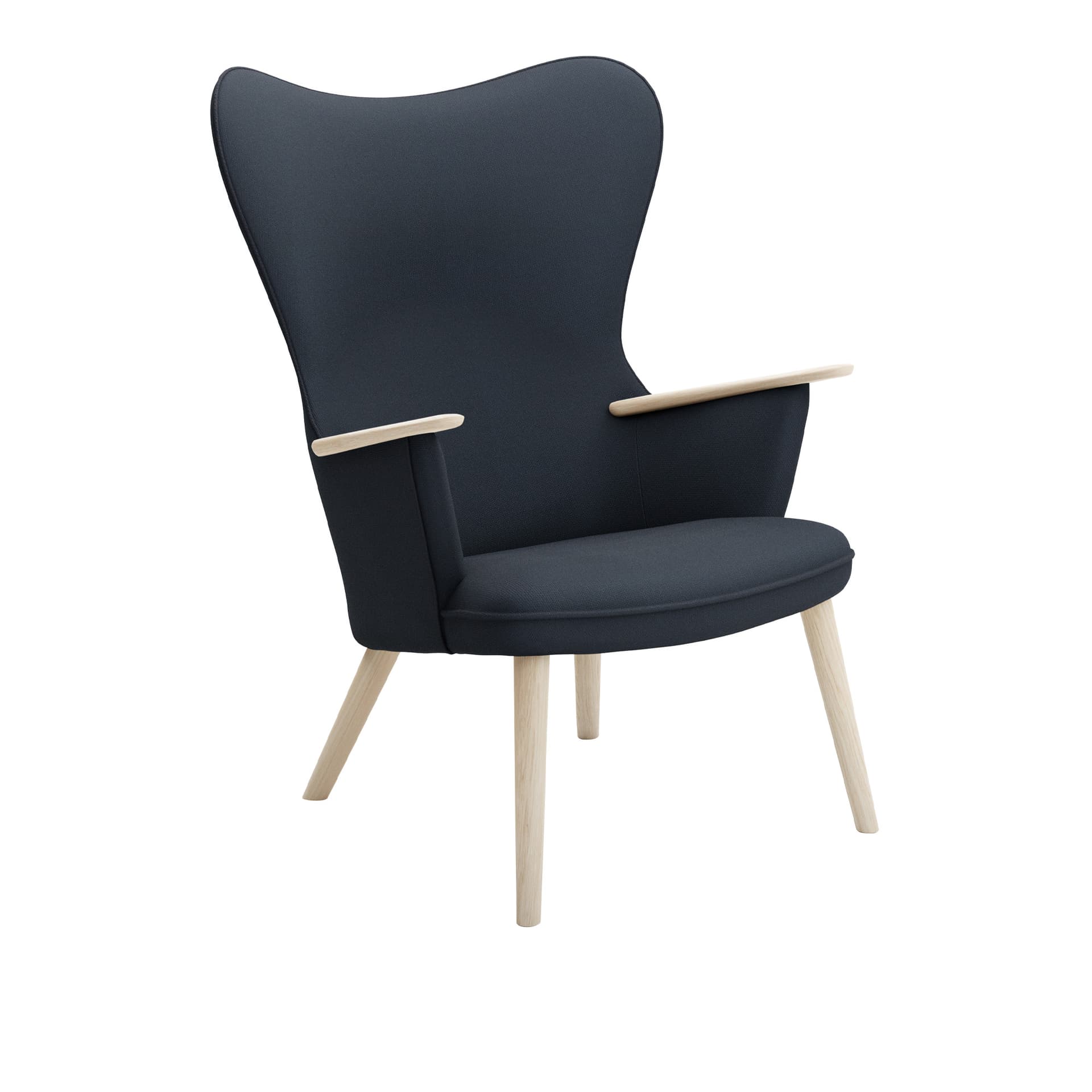 Carl Hansen - CH78 Fåtölj, Tvålad Ek, Tyggrupp 3 Fiord 0782 - Lenestoler - Hans J. Wegner