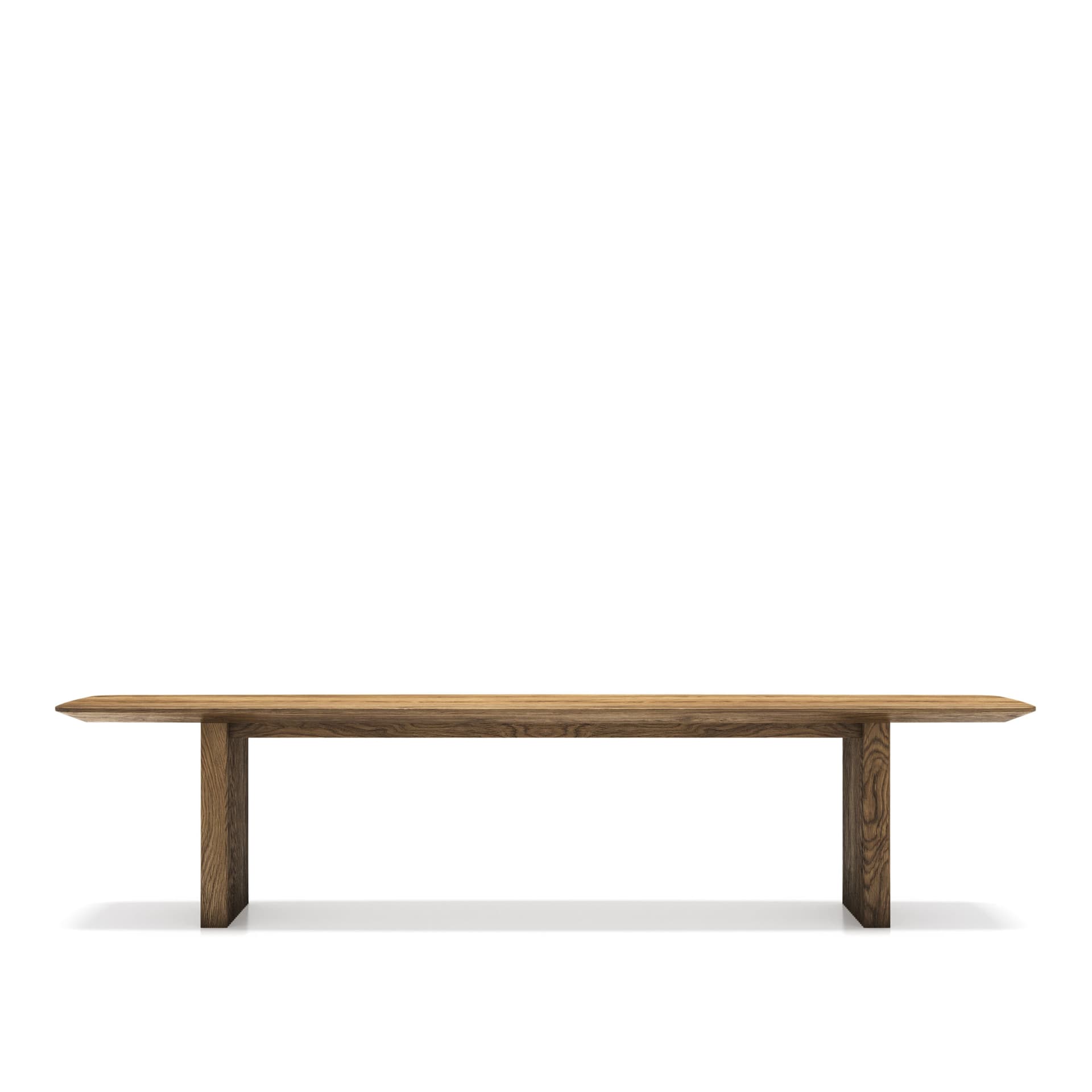 Dk3 - Ten Bench L180 x W42 x H45 cm   Smoked oak - oil - Benker - Christian Troels and Jacob Plejdrup - Brun - Tre