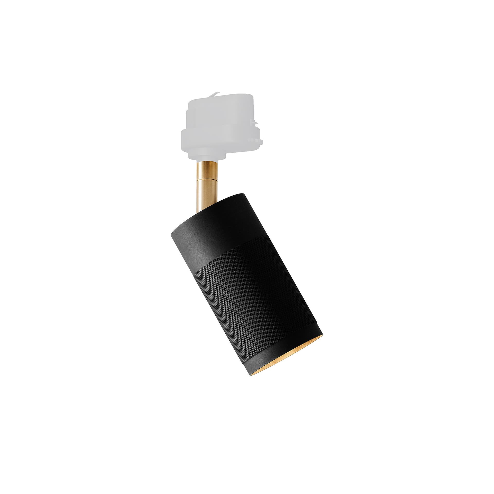Thorup Copenhagen - Thorup Copenhagen Patrone Ceiling Track Spotlight, Black-Browned Brass, 120 mm - Spotlights - Kasper Thorup - Gull - Metall