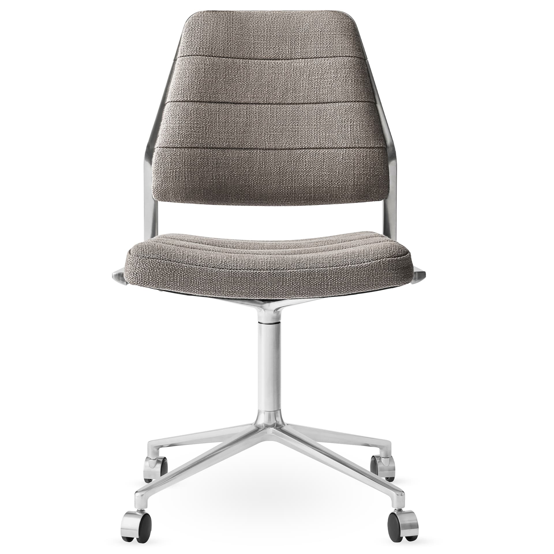 Vipp - Vipp454 Swivel chair, polished, castors, Tenzo - Kontorstoler