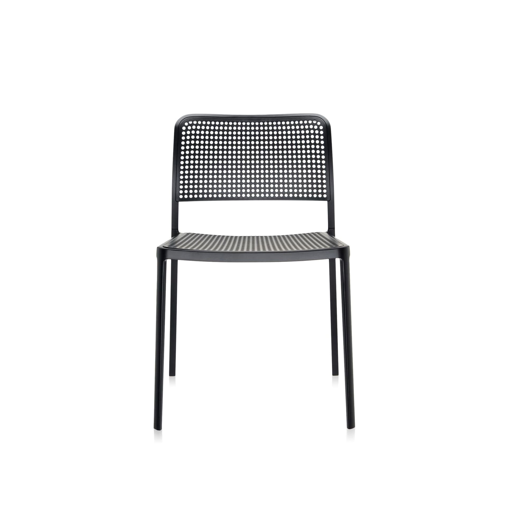 Kartell - Audrey Chair 5875, Black/Black - Spisestoler - Piero Lissoni - Svart - Metall/Syntetisk materiale