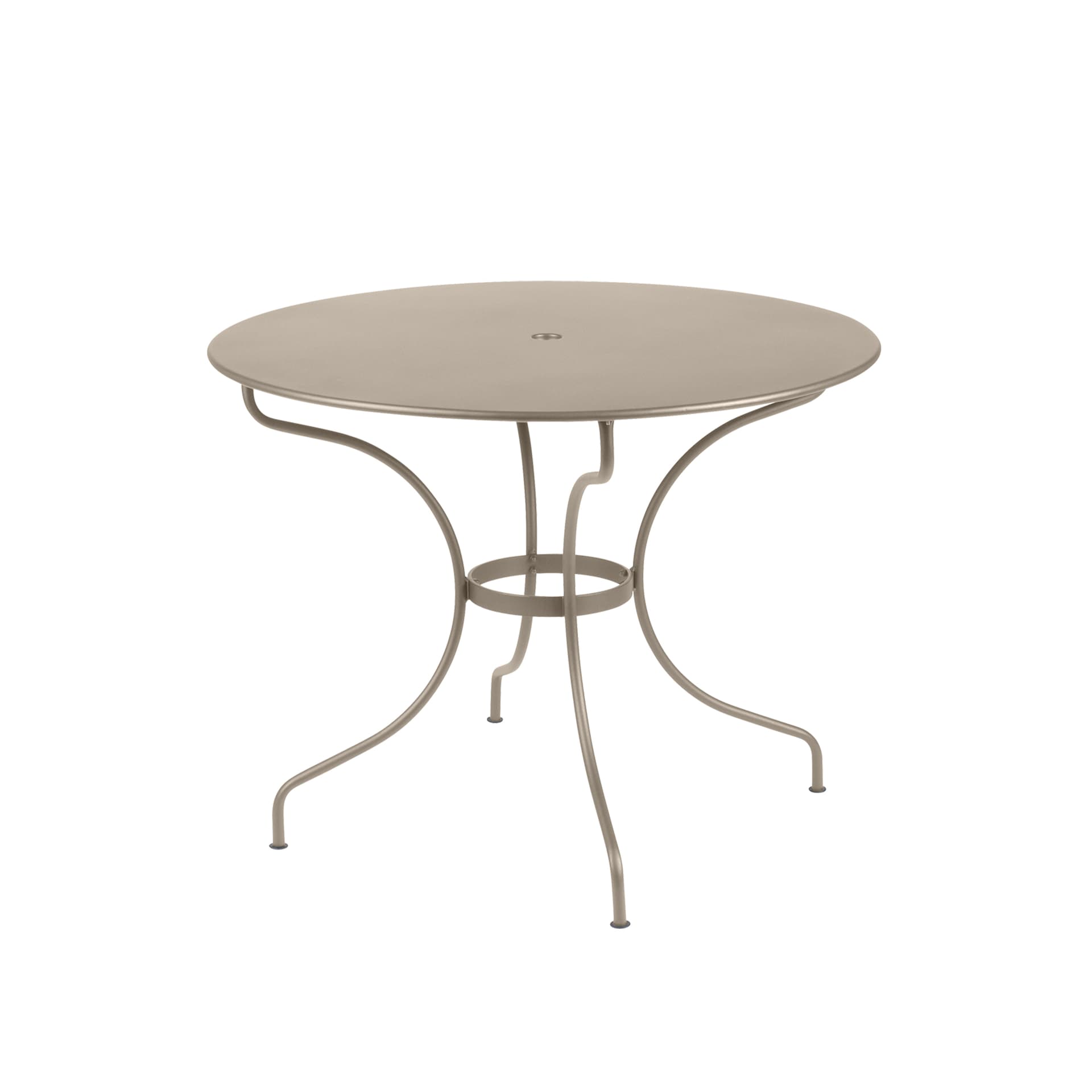 Fermob - Opéra Table Ø 96 cm, Nutmeg - Utendørs spisebord - Studio Fermob - Beige - Metall