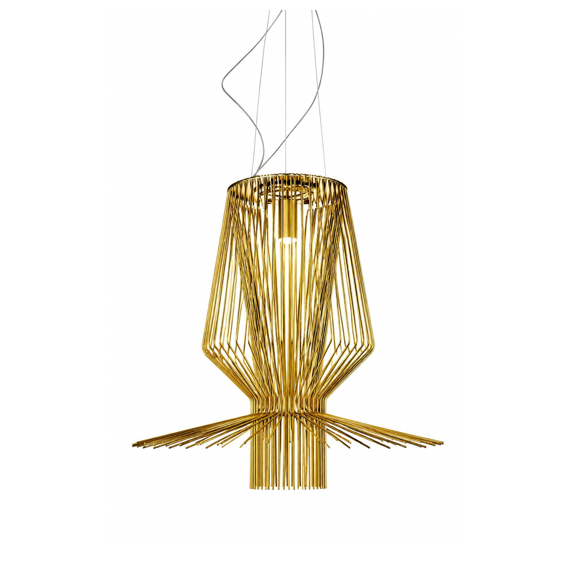 Foscarini - Allegro Assai pendellampe LED gold - Pendellamper - Atelier Oï - Gull