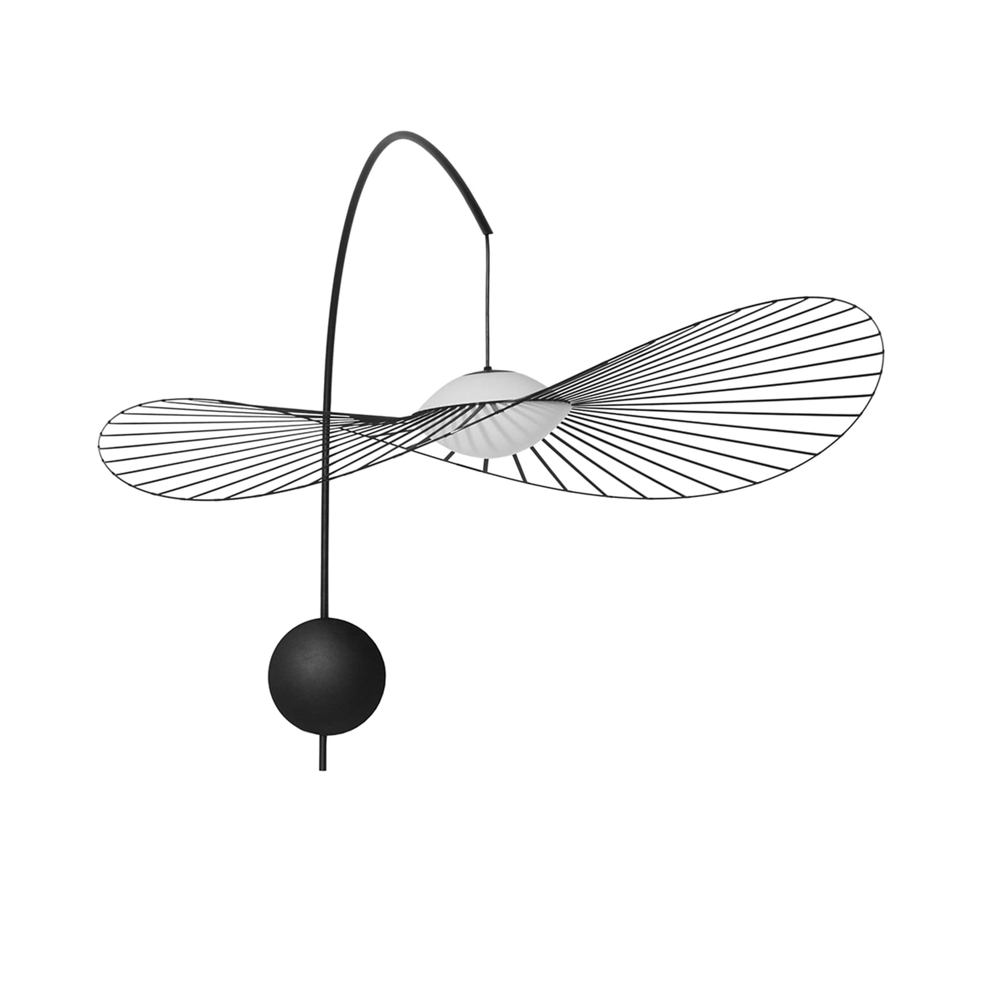 Petite Friture - Vertigo Nova Wall Lamp Black - Vegglamper - Constance Guisset - Svart - Glass/Metall/Plast