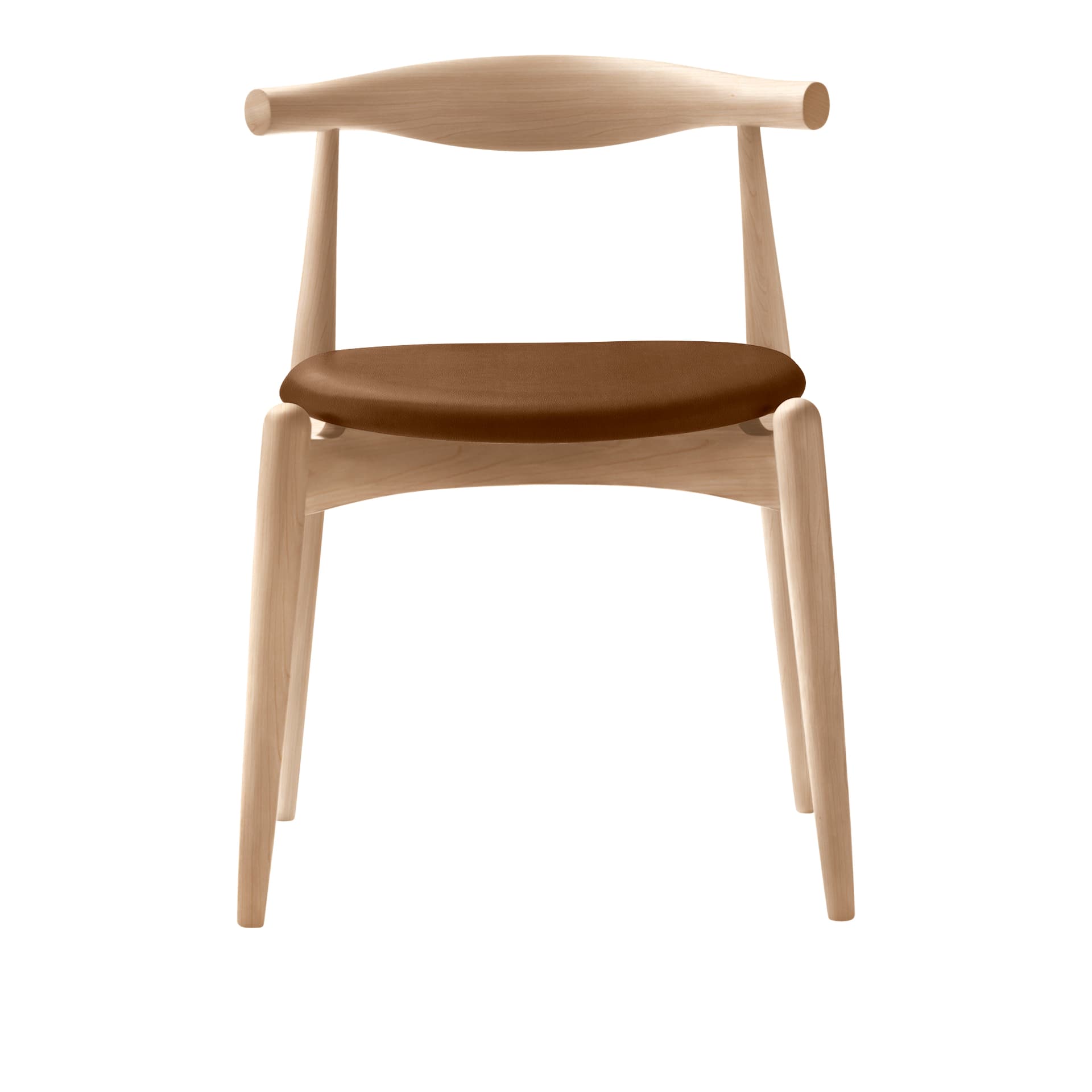 Carl Hansen - CH20, Oljad Bok, Lädergrupp C Sif - 95 - Spisestoler - Hans J. Wegner - Tre farget - Tre