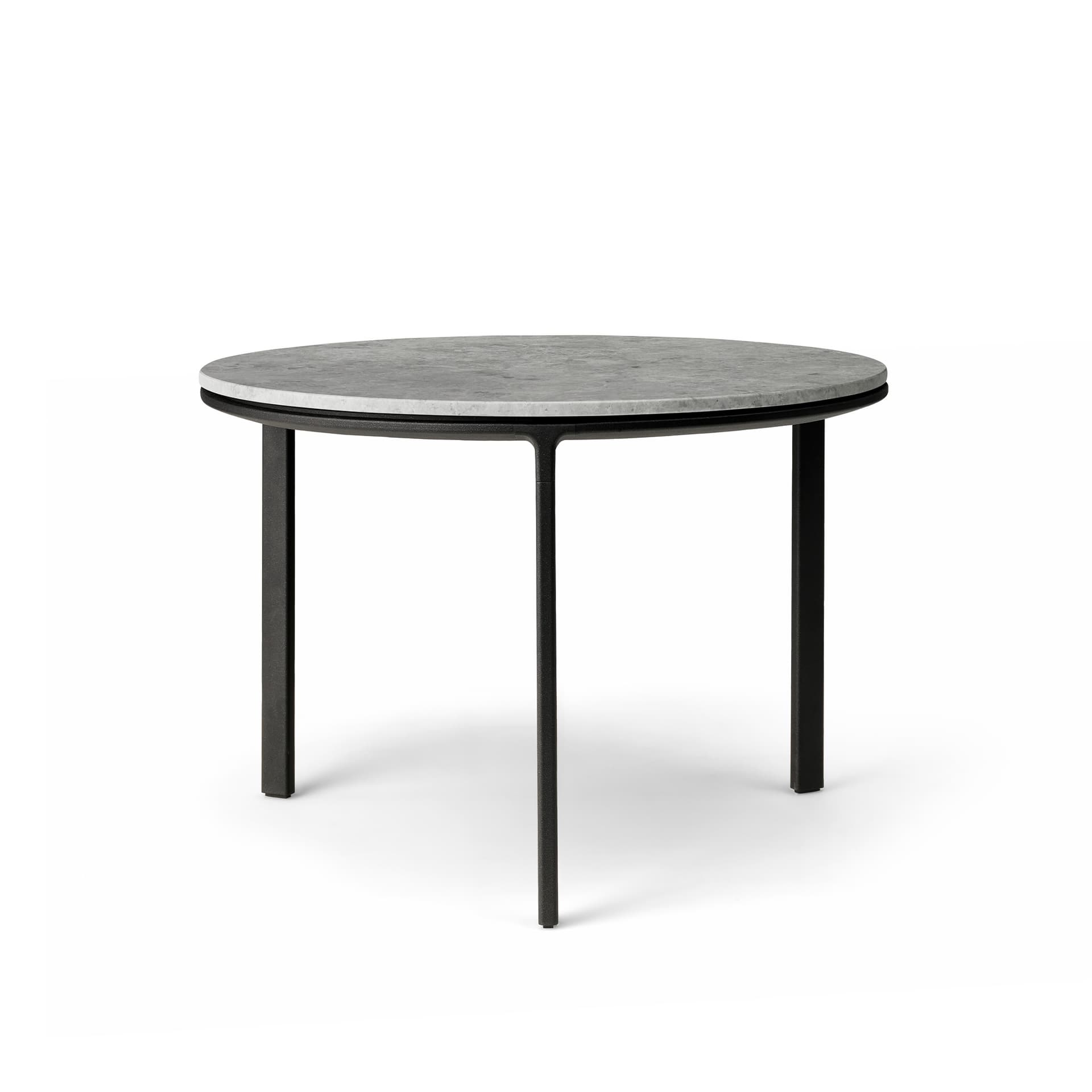 Vipp - Vipp423 Coffee Table, Ø60 Marble, Sky Grey - Sofabord - Grå