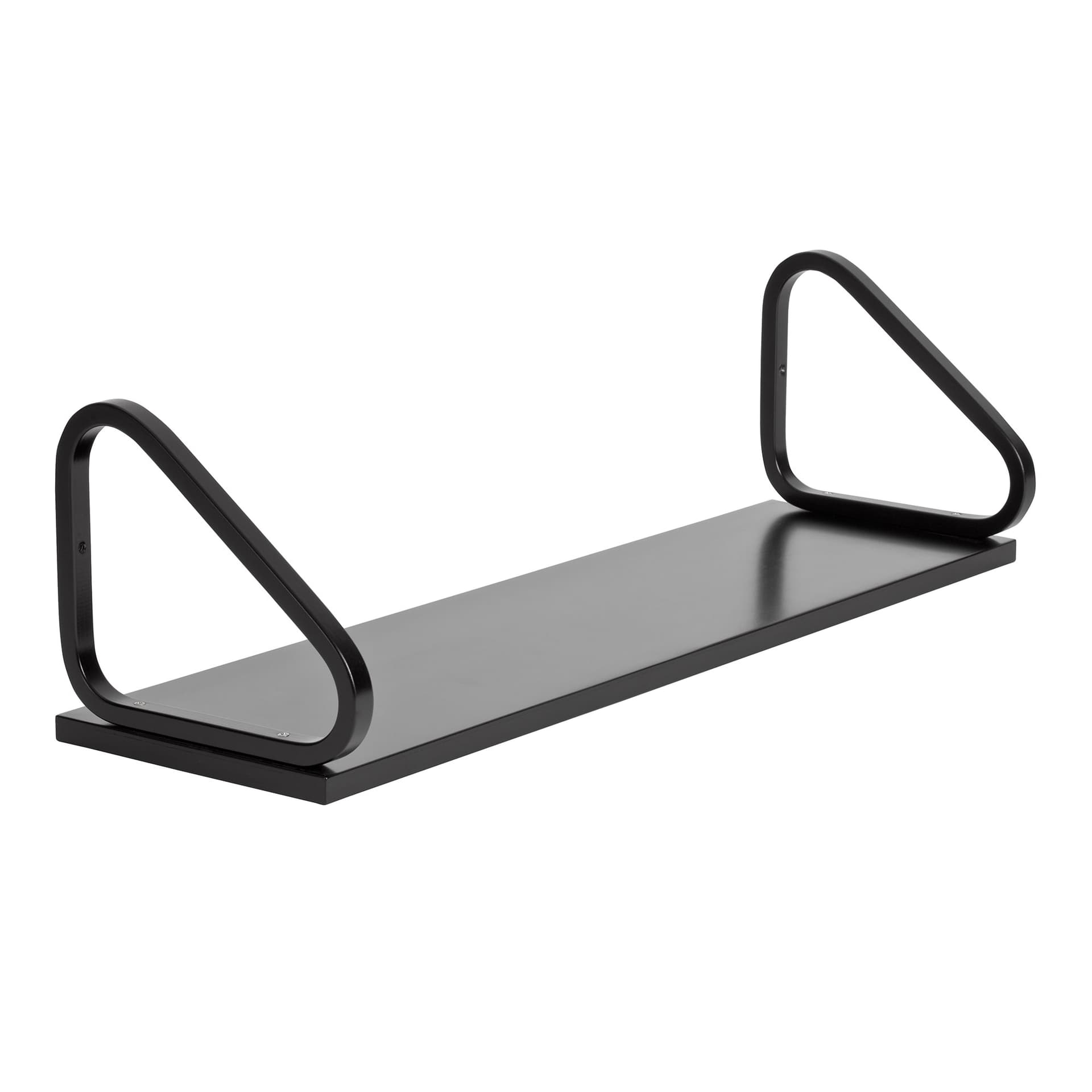 Artek - Vägghylla 112B, Svartlackad björkfanér - Vegghyller - Alvar Aalto - Svart - Tre