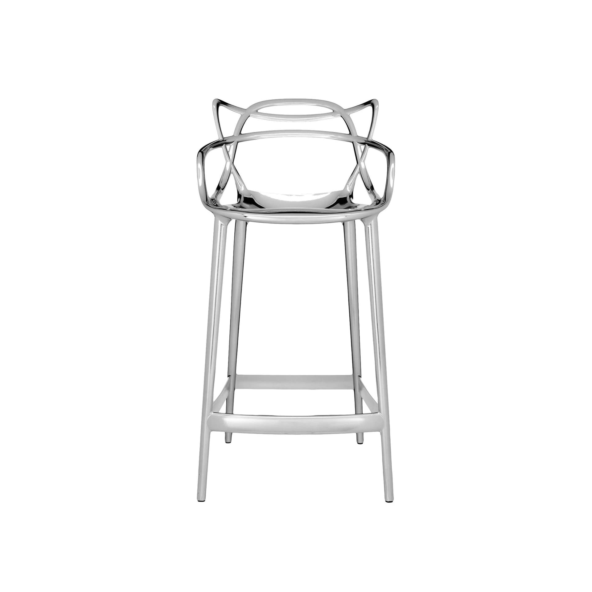 Kartell - Masters Stool 5849, Chrome - Barstoler & barkrakker - Philippe Starck - Sølv - Plast