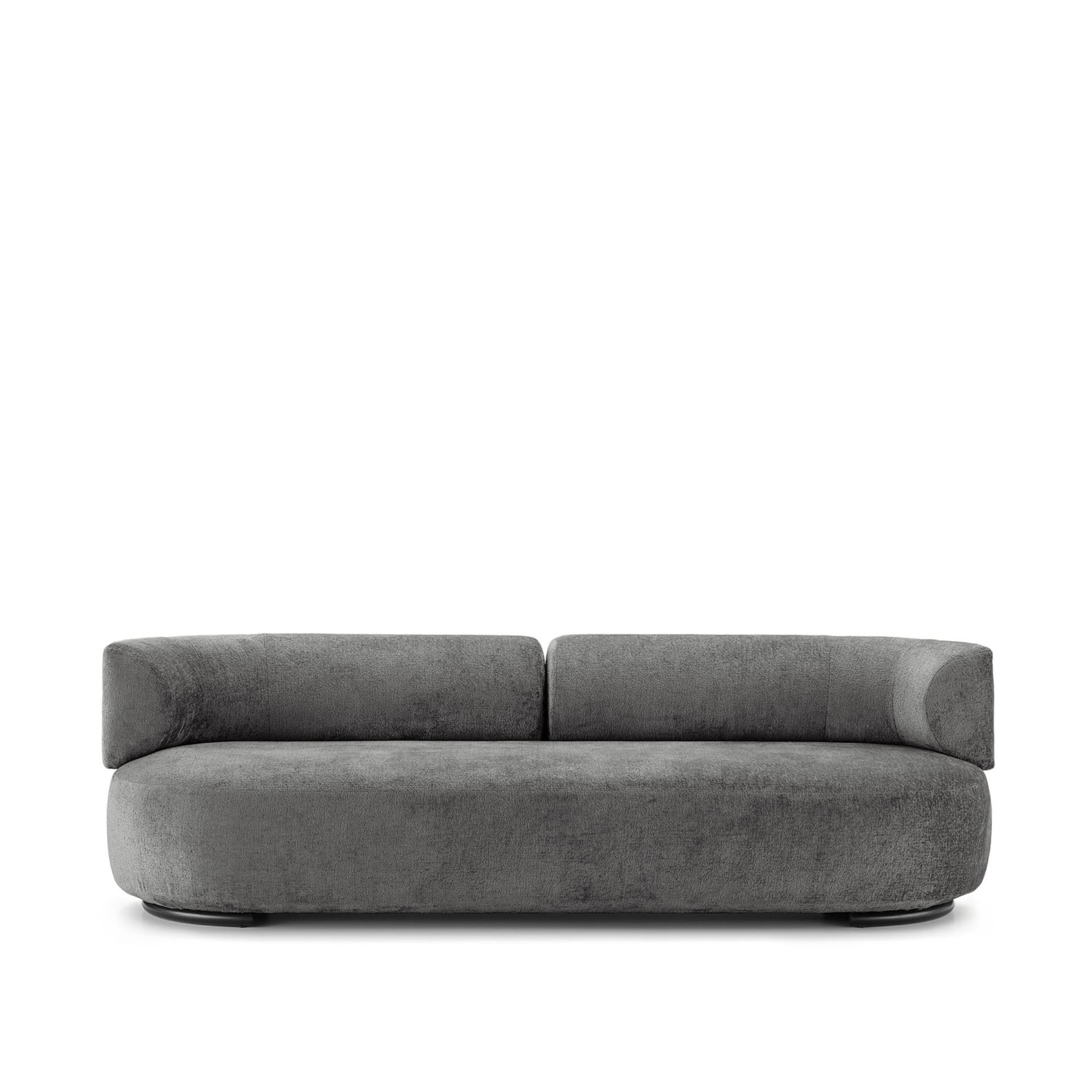 Kartell - K-Waiting Sofa Chenille Gray - Sofaer - Rodolfo Dordoni - Grå - Metall/Tekstilmateriale/Plast