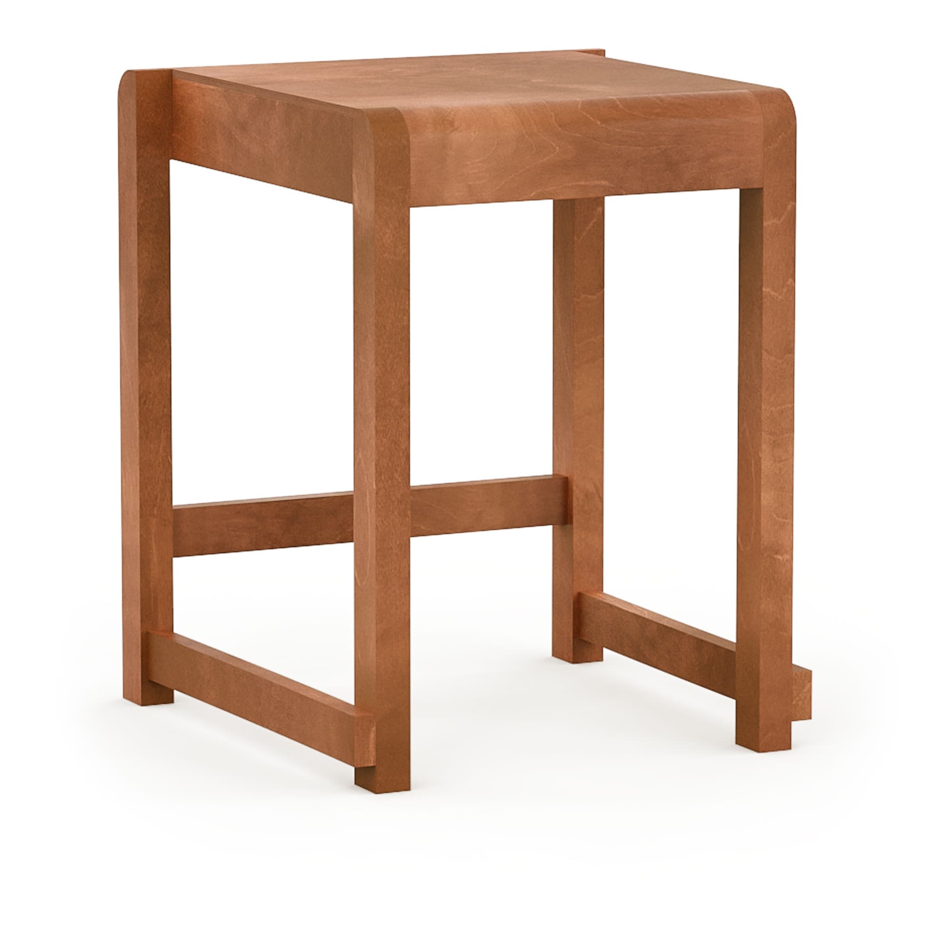 Frama - Low Stool 01 Warm Brown - Krakker - Brun - Tre