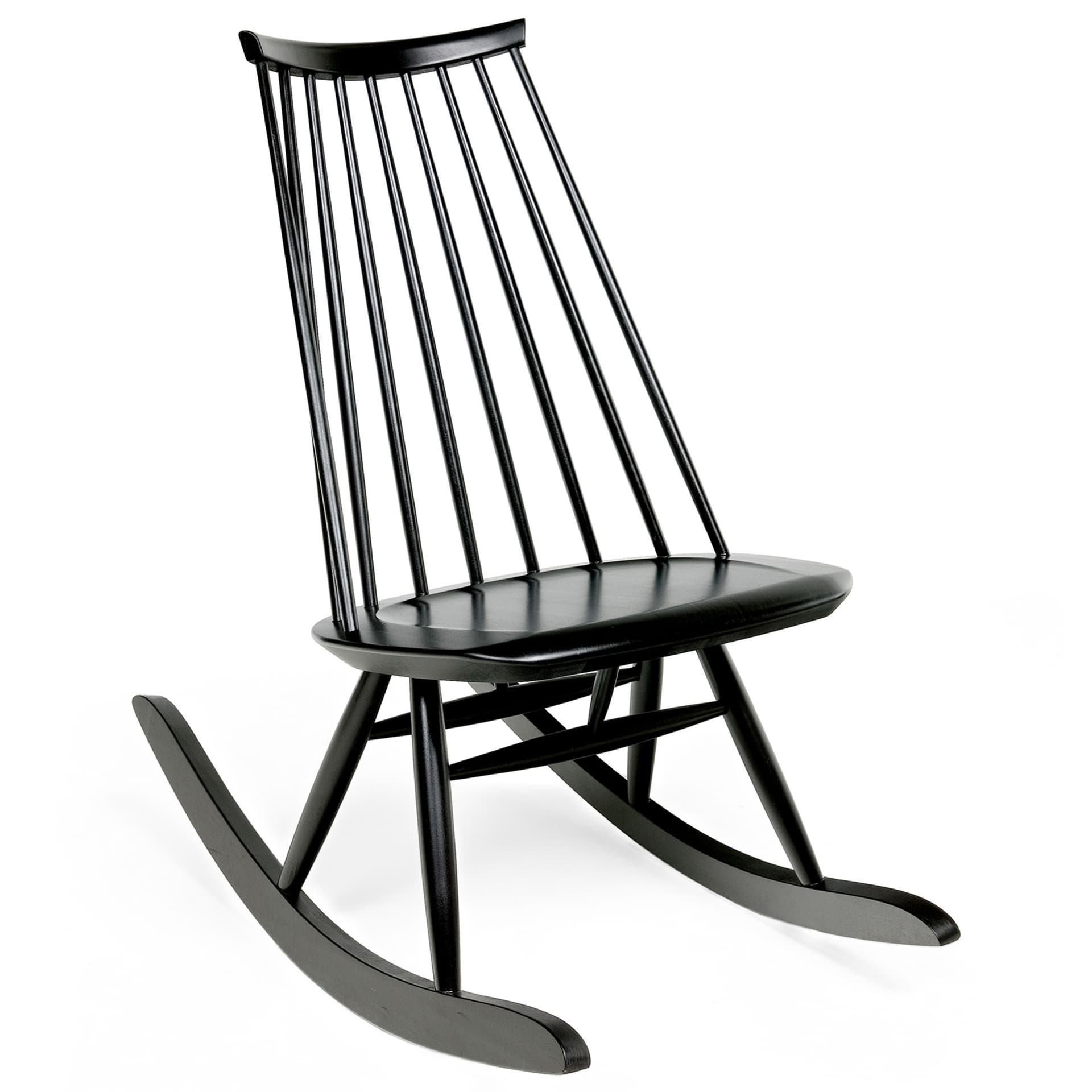 Artek - Mademoiselle Gungstol, Svartbetsad björk - Lenestoler - Ilmari Tapiovaara - Svart - Tre