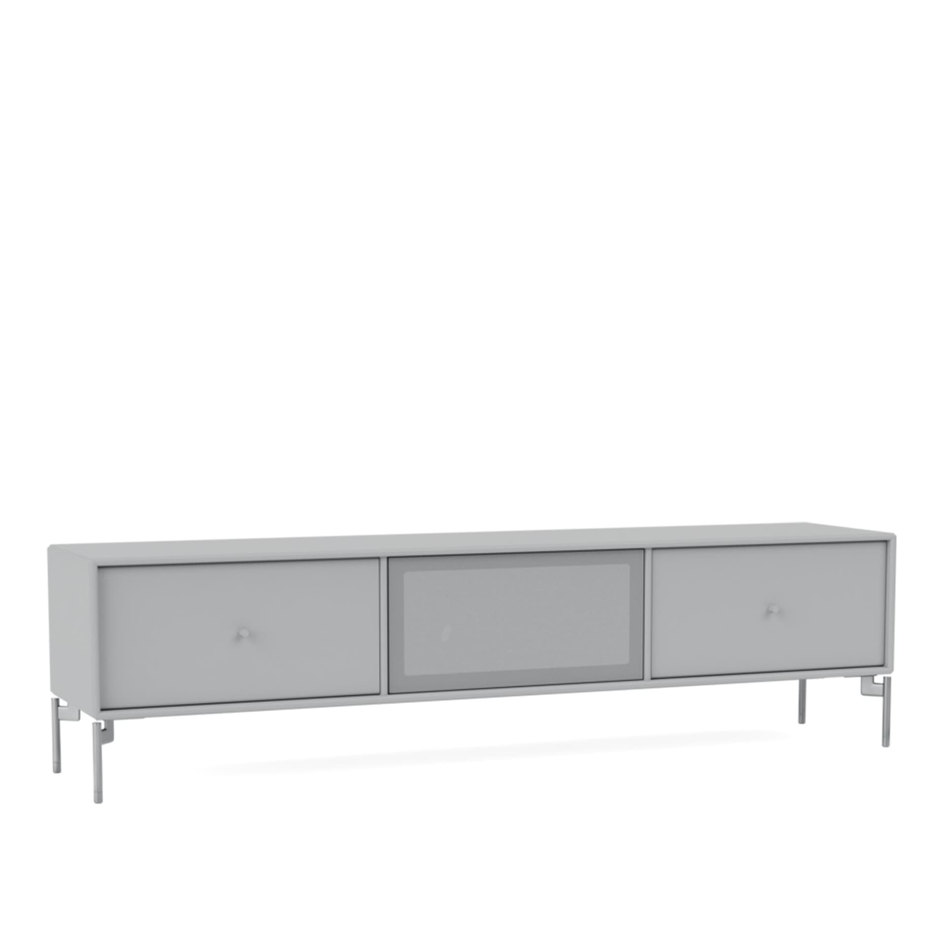 Montana - Octave V TV Bench 02-Fjord Matt Chrome - TV-benker - Peter J. Lassen - Blå - Tre