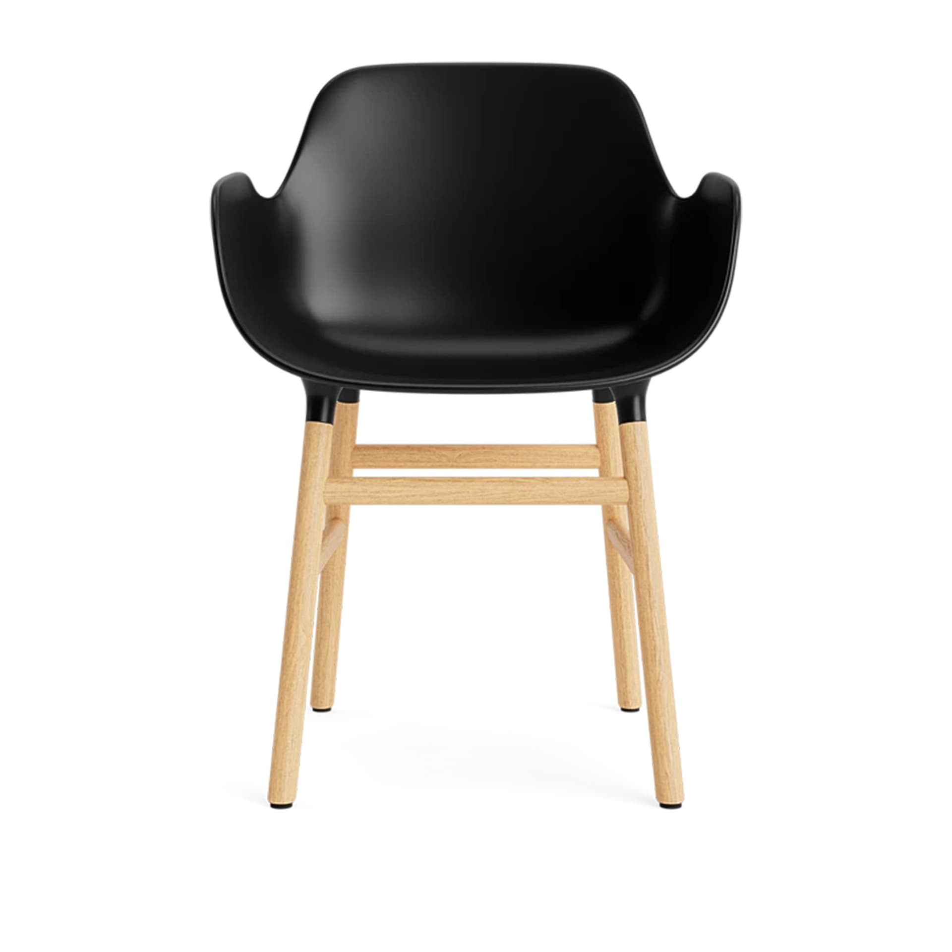 Normann Copenhagen - Form Armchair Oak Black - Spisestoler - Simon Legald - Svart - Tre/Plast