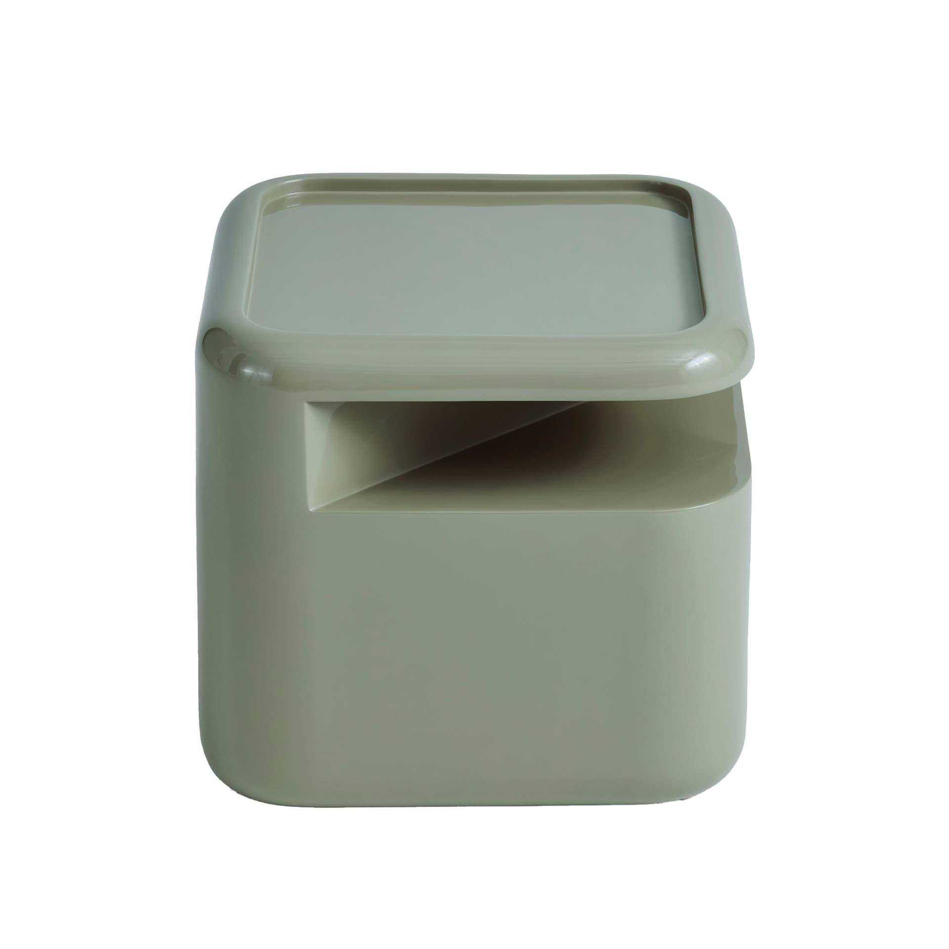 NOGA - Square Module Table With Shelf Green - Sofabord - Willo Perron - Grønn - Plast